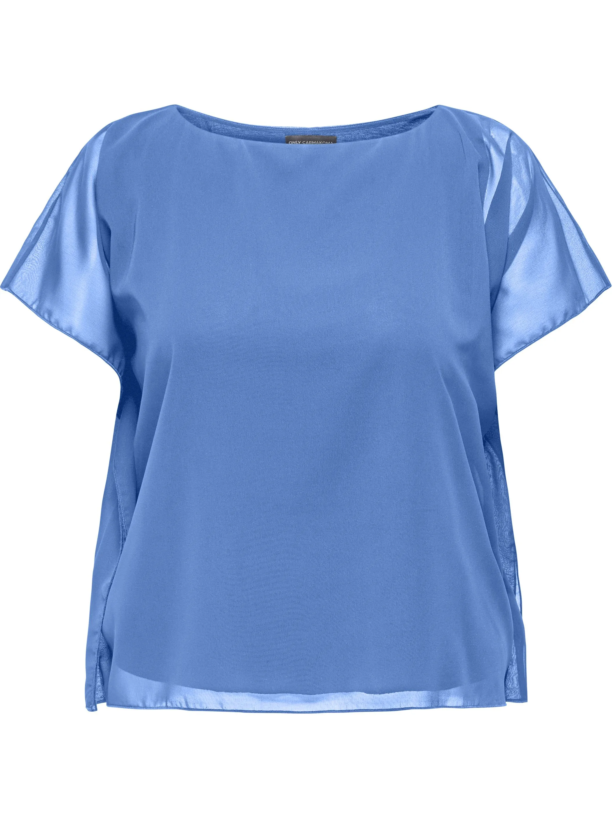 Only Carmakoma 15365535 CARCOKO SS O-NECK TOP Blau 918028 177937 1