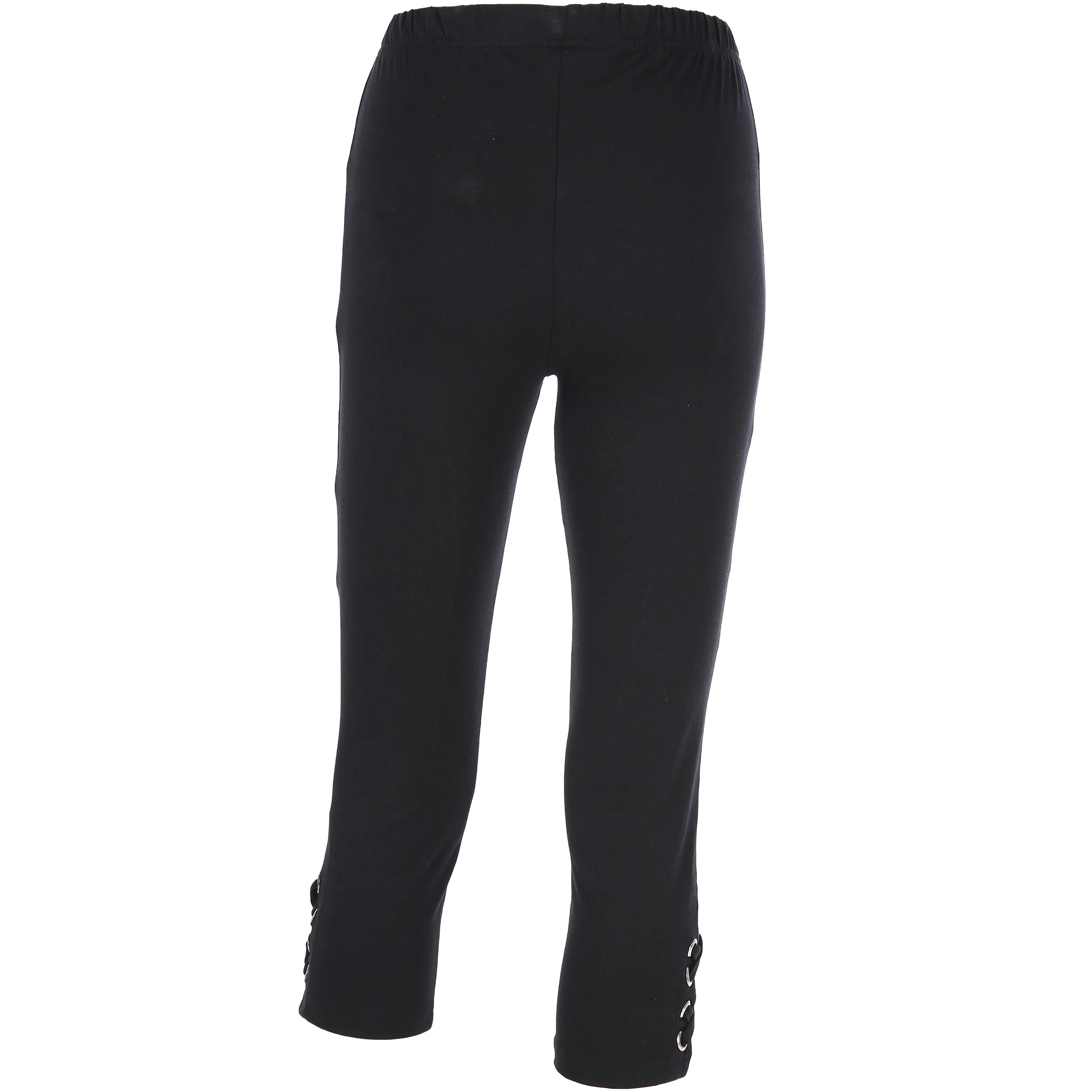 Boule Fashion Da-Capri-Leggings mit Ösen Schwarz 810403 SCHWARZ 2 Boule Fashion Da-Capri-Leggings mit Ösen Schwarz 810403 SCHWARZ 2