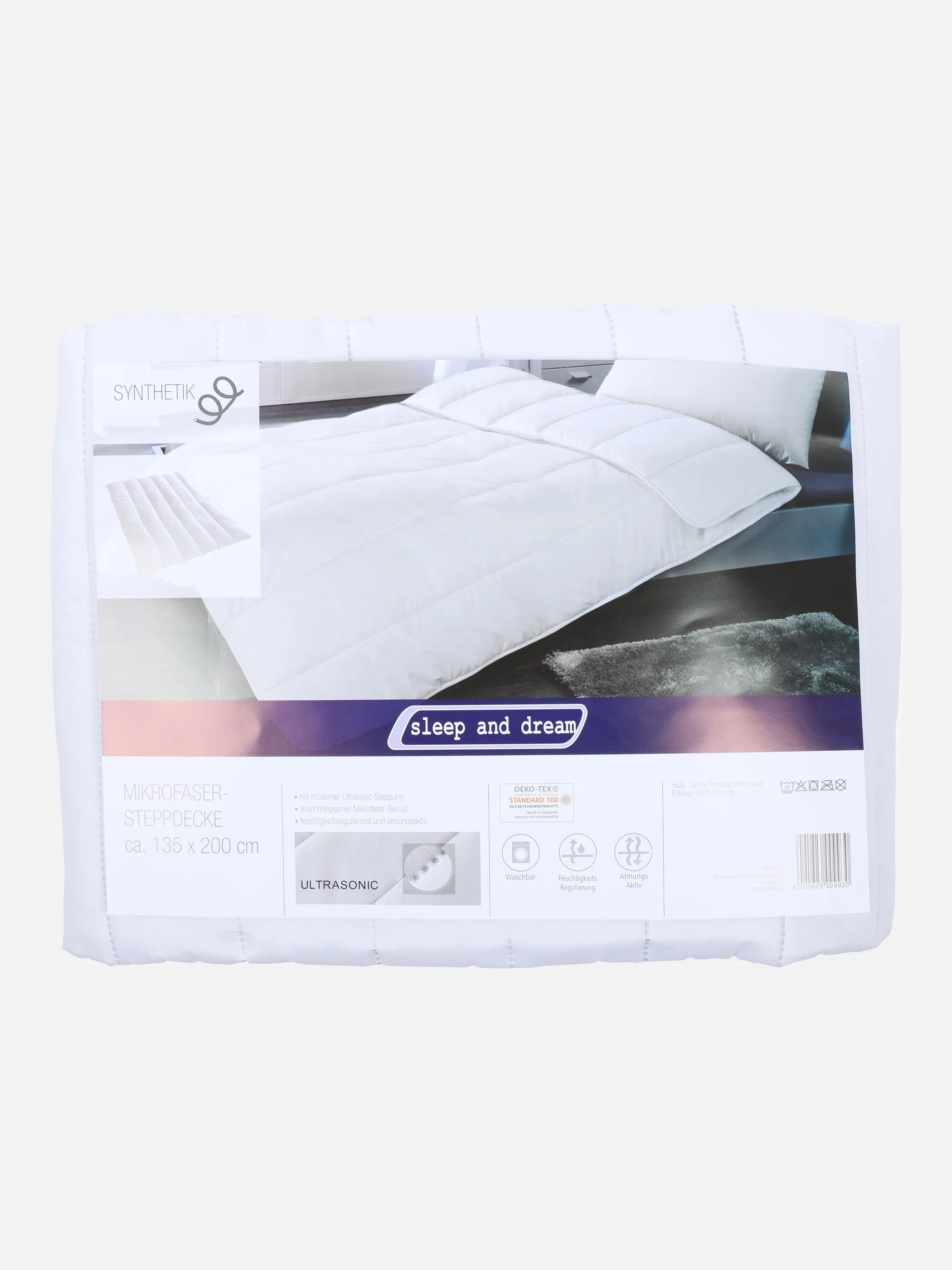 Stepp Decke 135x200cm Ultra So Weiß 864851 WEIß 3