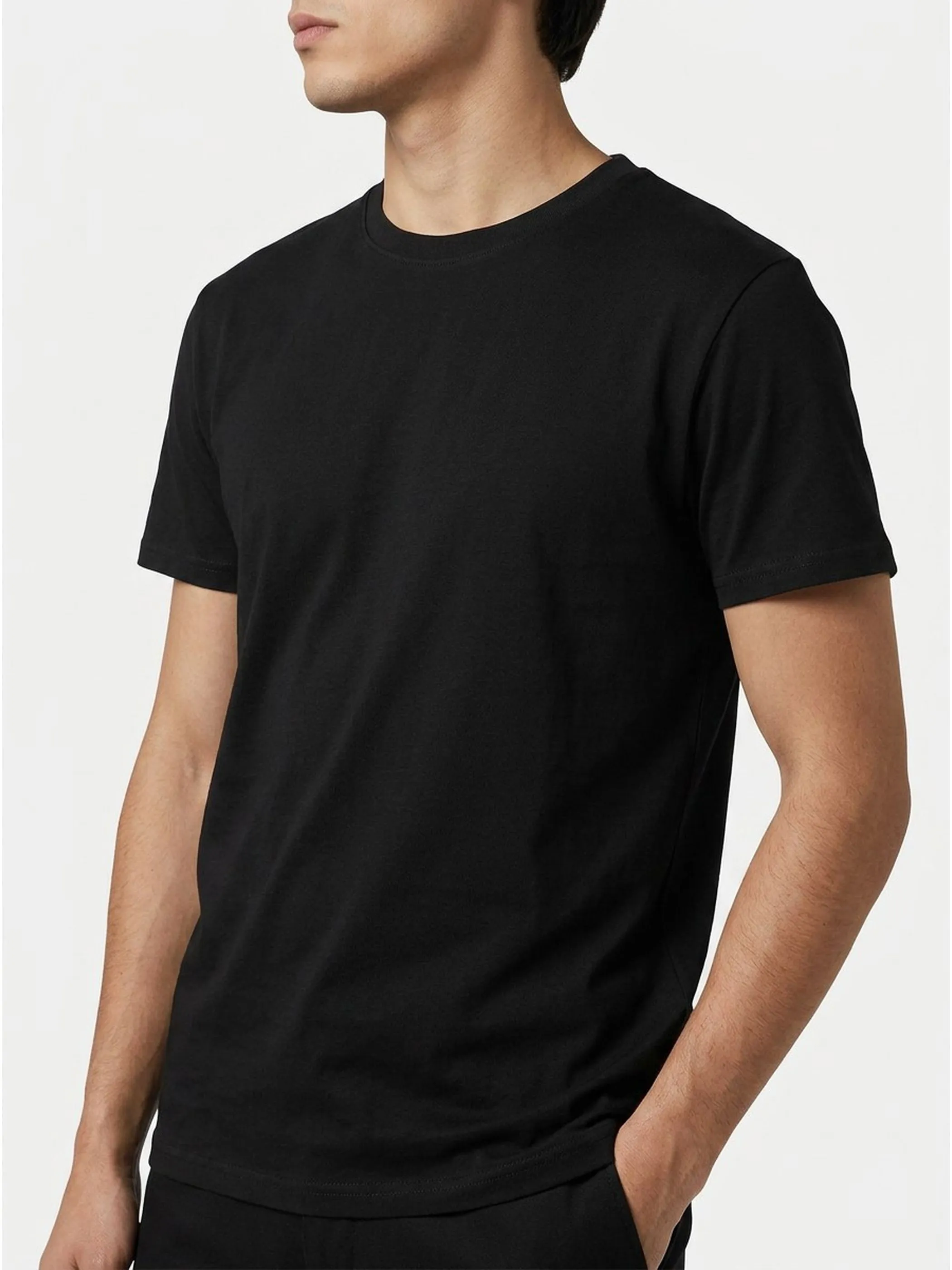 One Way YF-He-Shirt, 1/2 Arm, Rundhals Schwarz 783664 BLACK 1