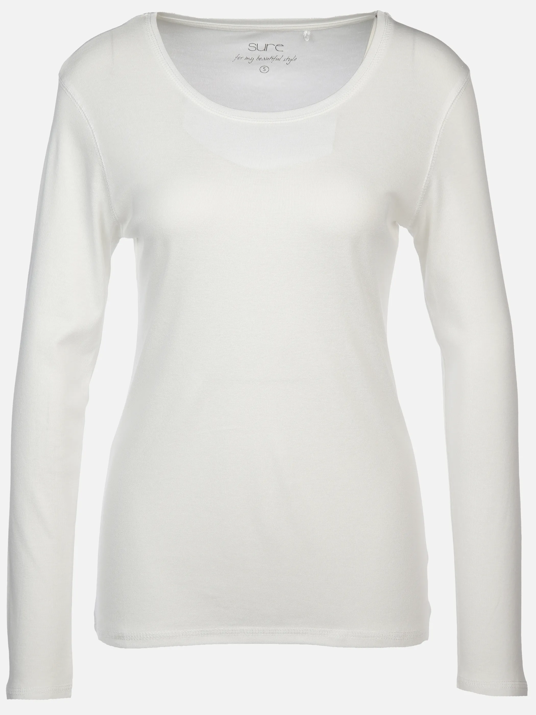 Sure Da-Basic-Shirt langarm Weiß 897612 OFFWHITE 1 Sure Da-Basic-Shirt langarm Weiß 897612 OFFWHITE 1