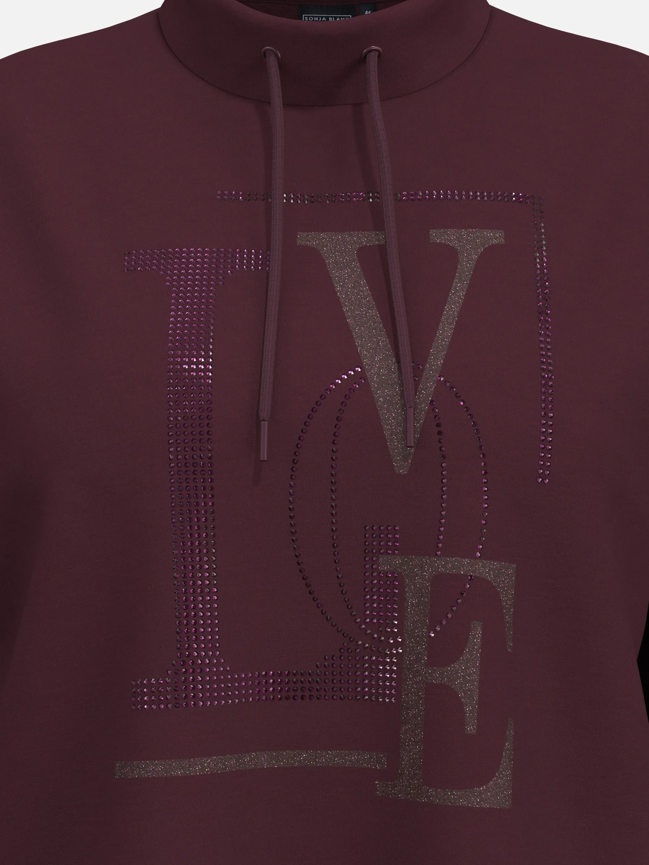 Sonja Blank Da-gr.Gr. Sweatshirt Rot 930003 AUBERGINE 3