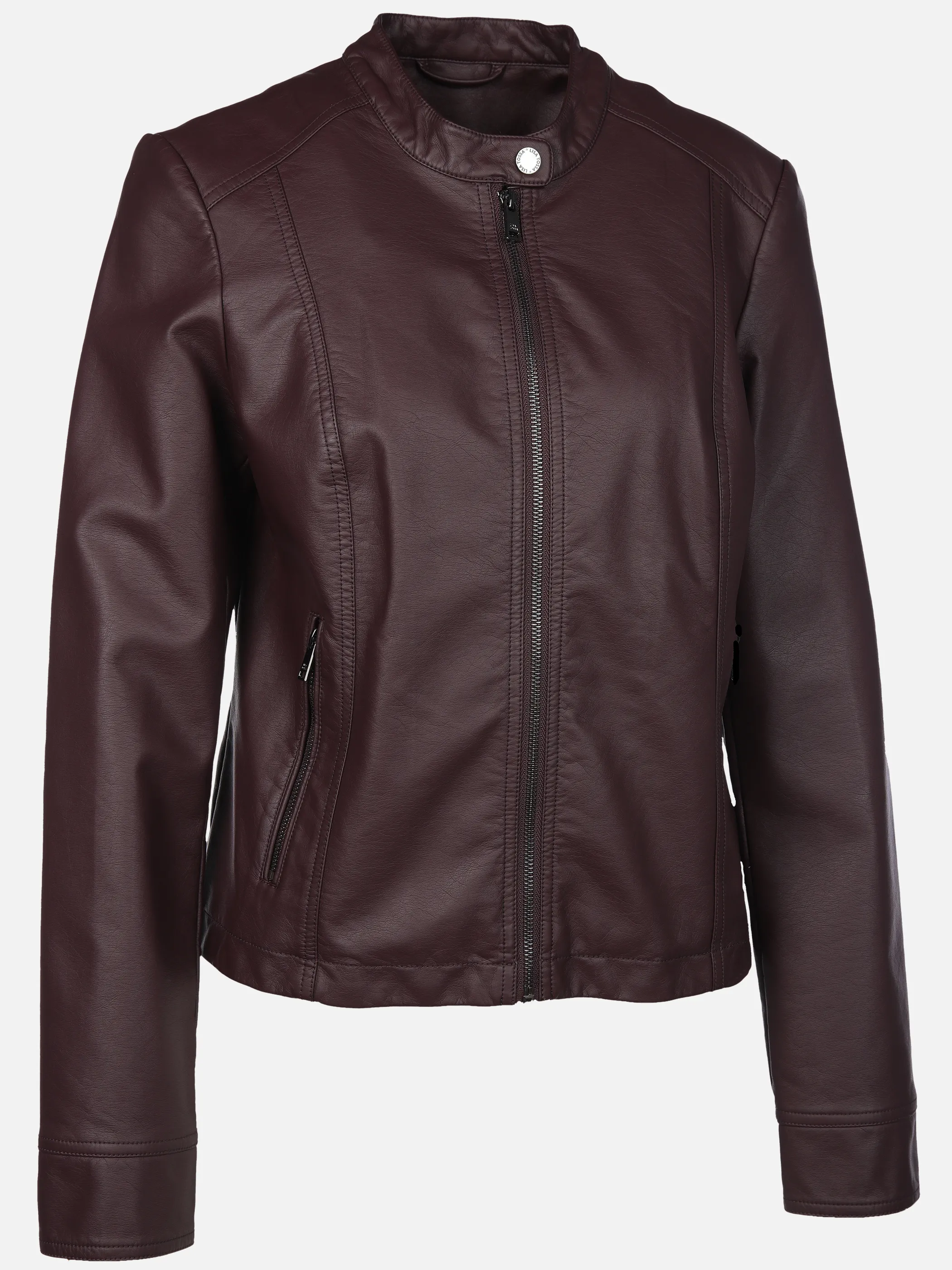 Lisa Tossa Da-Kunstlederjacke m. Stehkrag Rot 904275 BORDEAUX 3