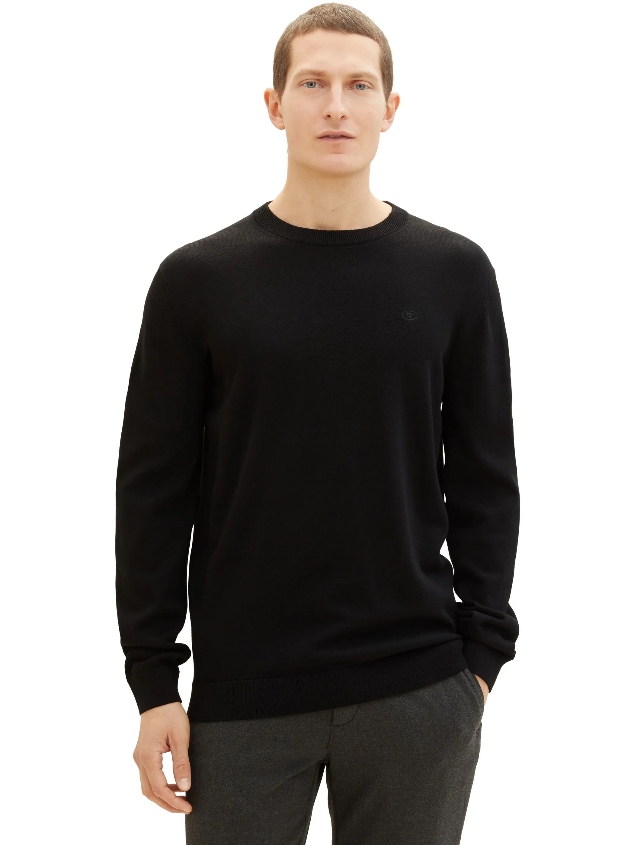 Tom Tailor 1038426 NOS basic crewneck knit Schwarz 887496 29999 5 Tom Tailor 1038426 NOS basic crewneck knit Schwarz 887496 29999 5