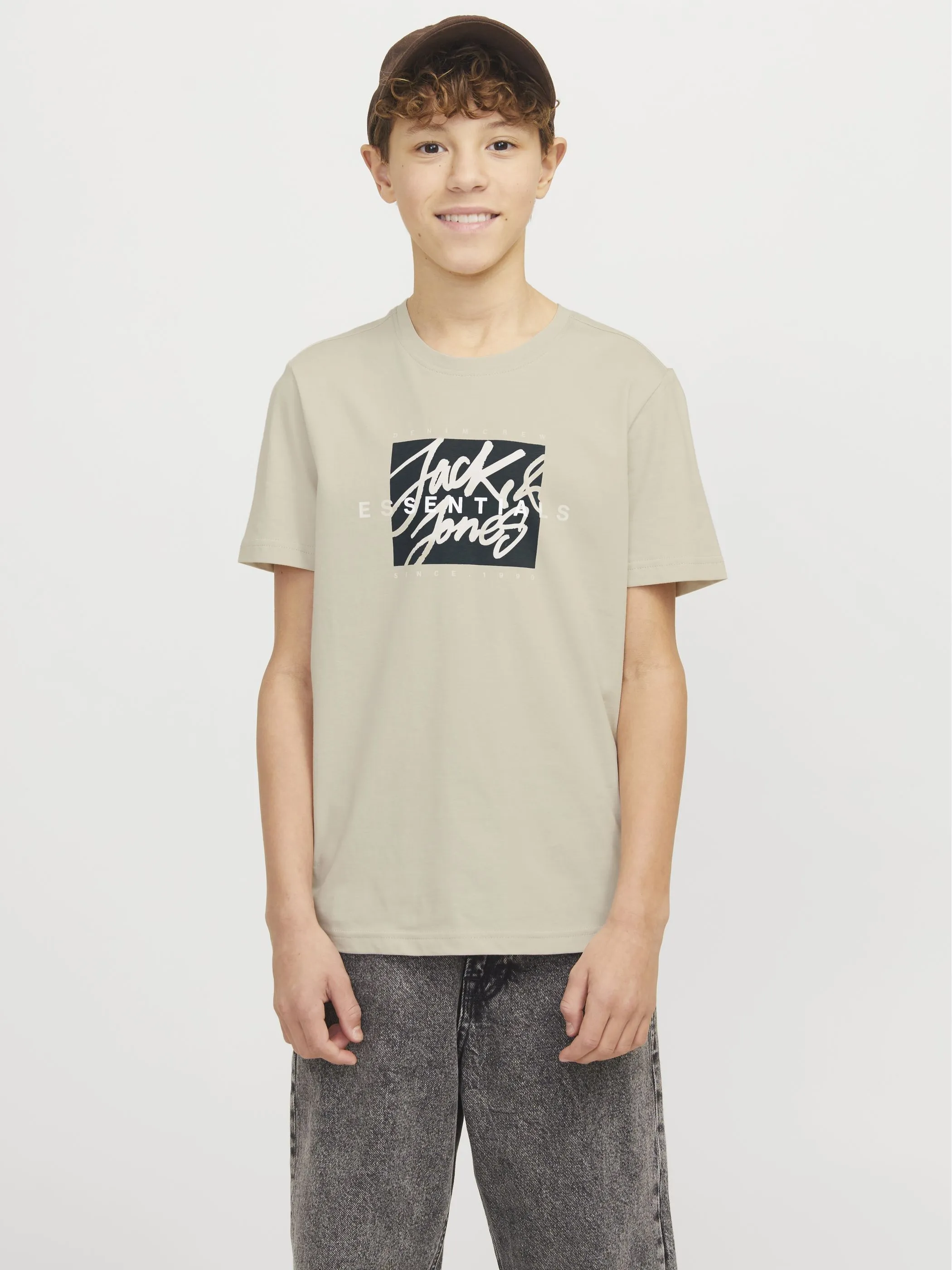 Jack&Jones Junior 12269876 JJCOLTON TEE SS CREW Braun 907283 176631 2