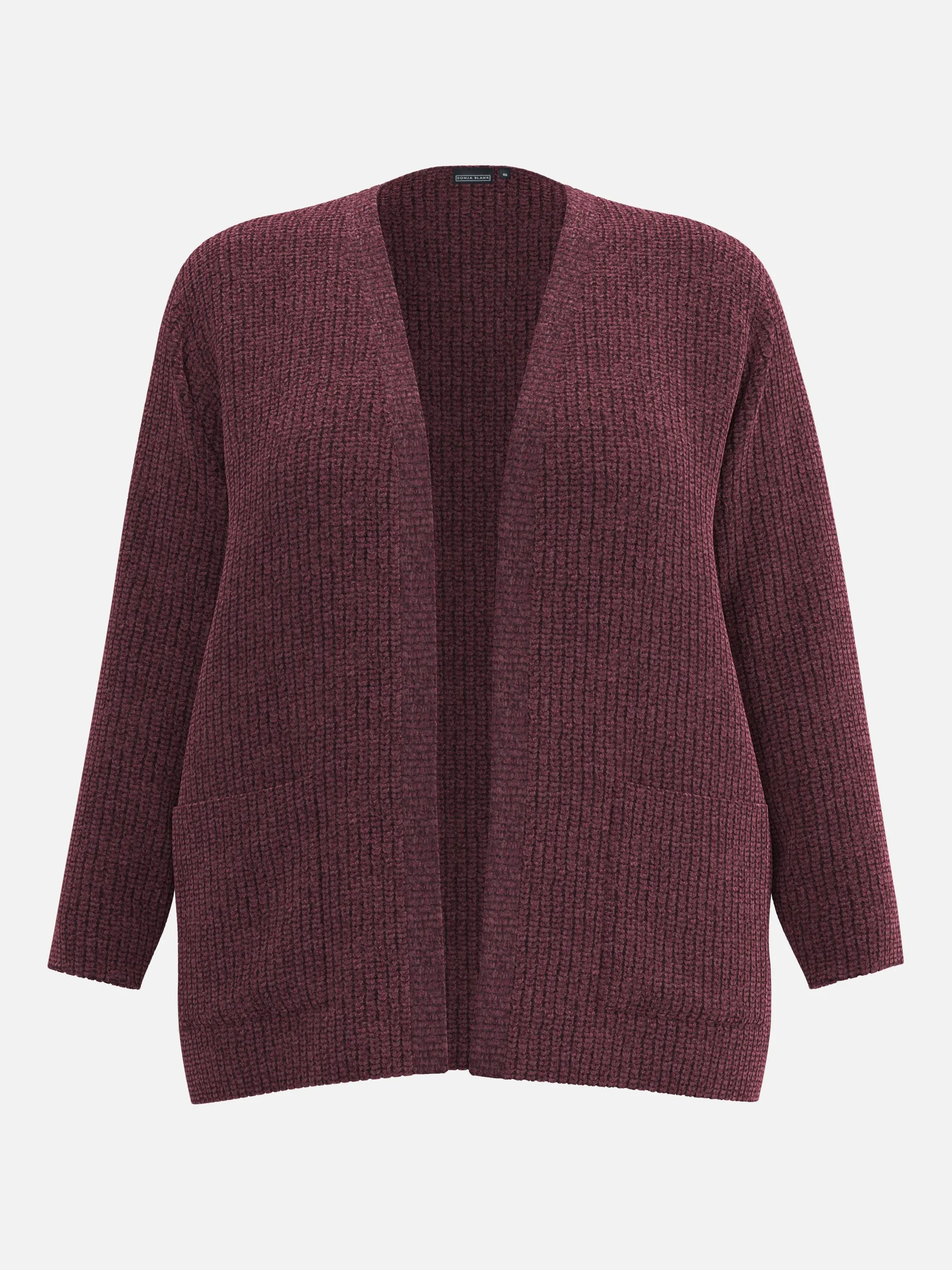 Sonja Blank Da-gr.Gr. langer Cardigan Rot 930002 BEERE 4