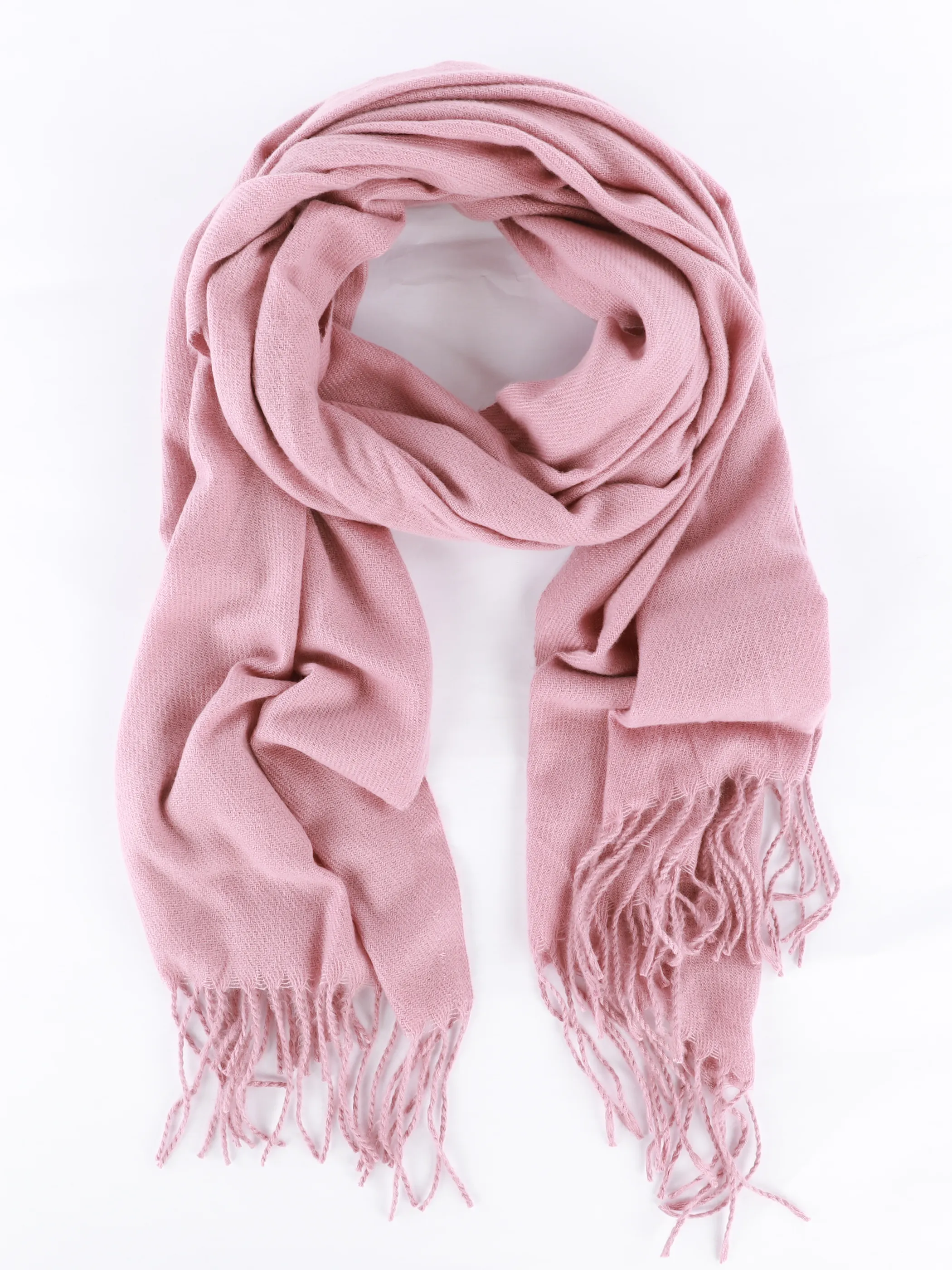 Sure Da-Schal m. Fransen Rosa 915101 ROSA 1