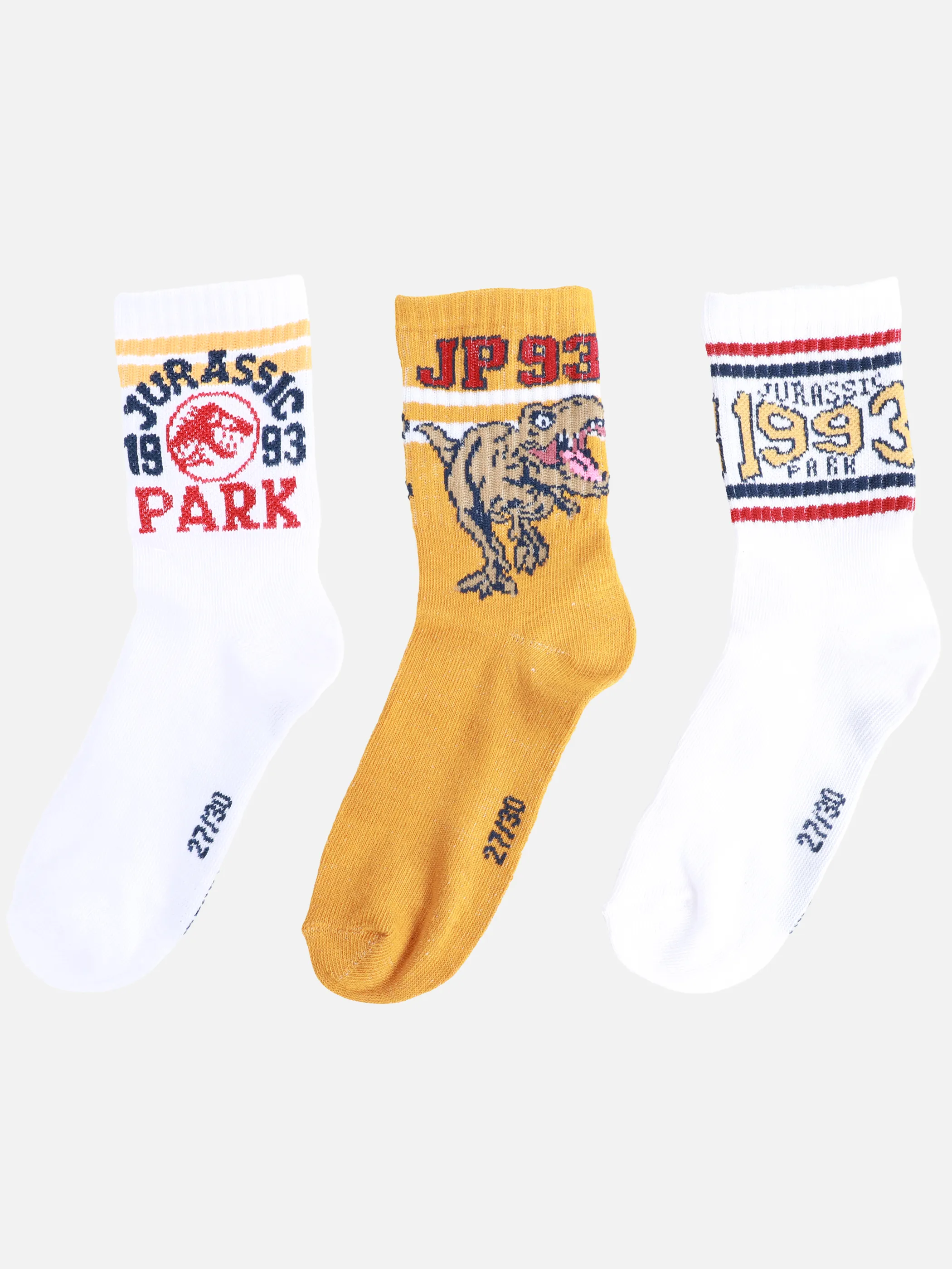 Lizenz P94014001 Disney Boys Socks 3p Jurassic Park Grau 926272 0005 1