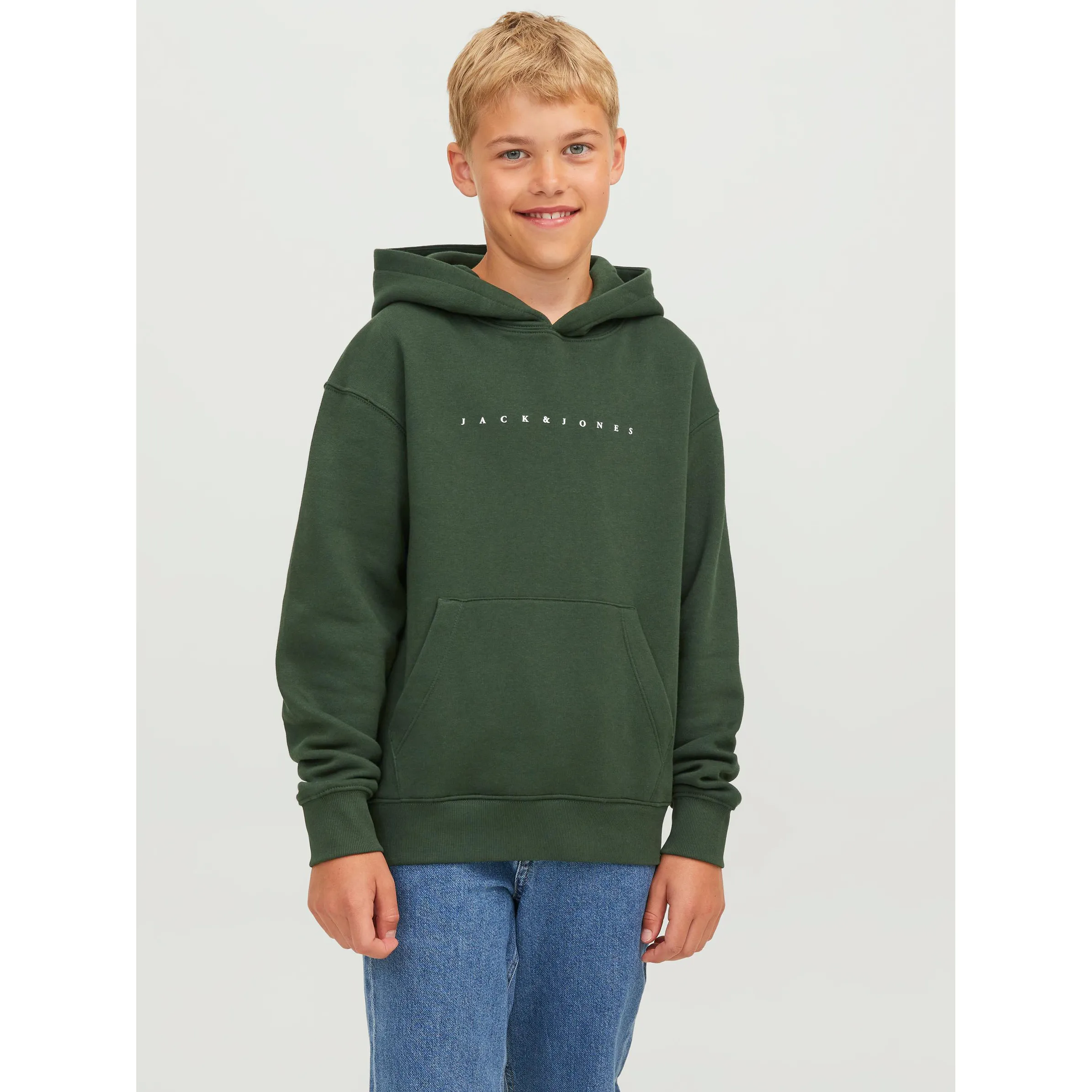 Jack&Jones Junior 12237468 JJESTAR JJ SWEAT HOOD Grün 879587 176243001 1 Jack&Jones Junior 12237468 JJESTAR JJ SWEAT HOOD Grün 879587 176243001 1