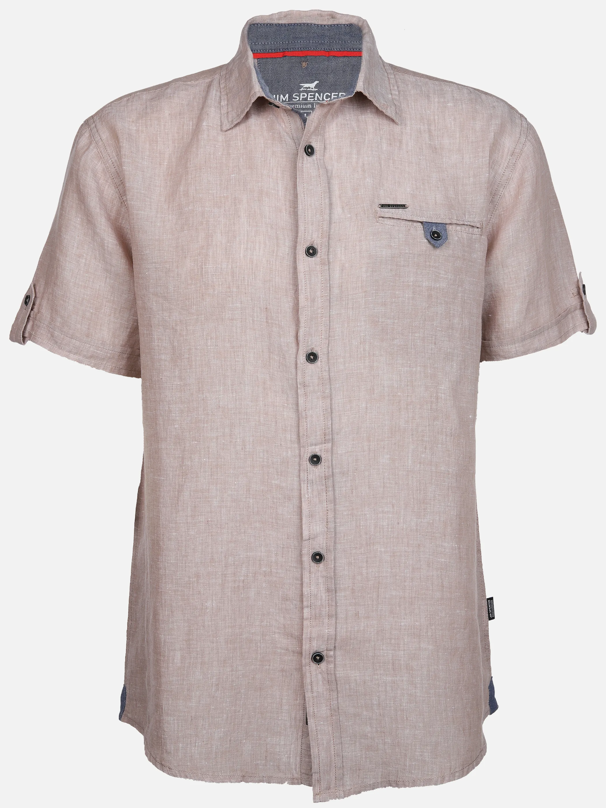 Jim Spencer He. Leinenhemd 1/2 Arm Kent Beige 892984 SAND 1 Jim Spencer He. Leinenhemd 1/2 Arm Kent Beige 892984 SAND 1