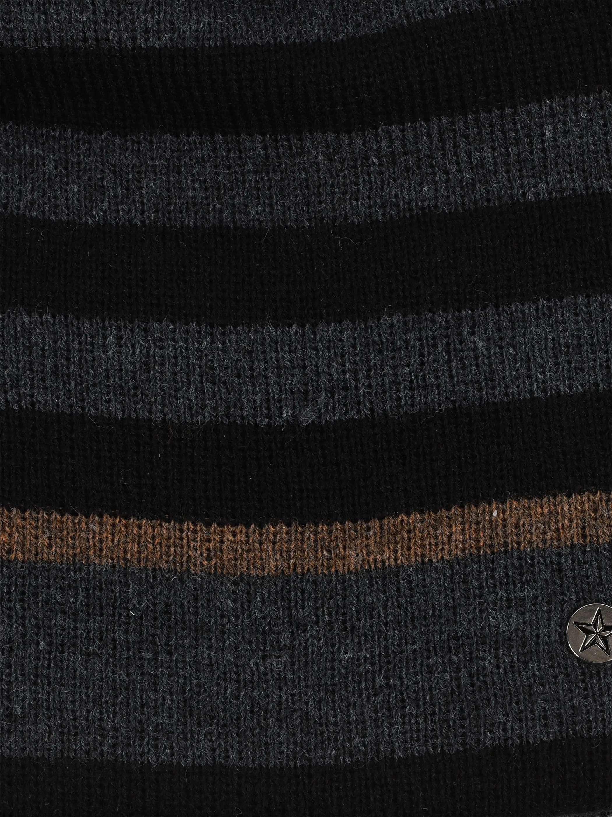 Jim Spencer He-Mütze mit Streifen Schwarz 916710 SCHWARZ 3