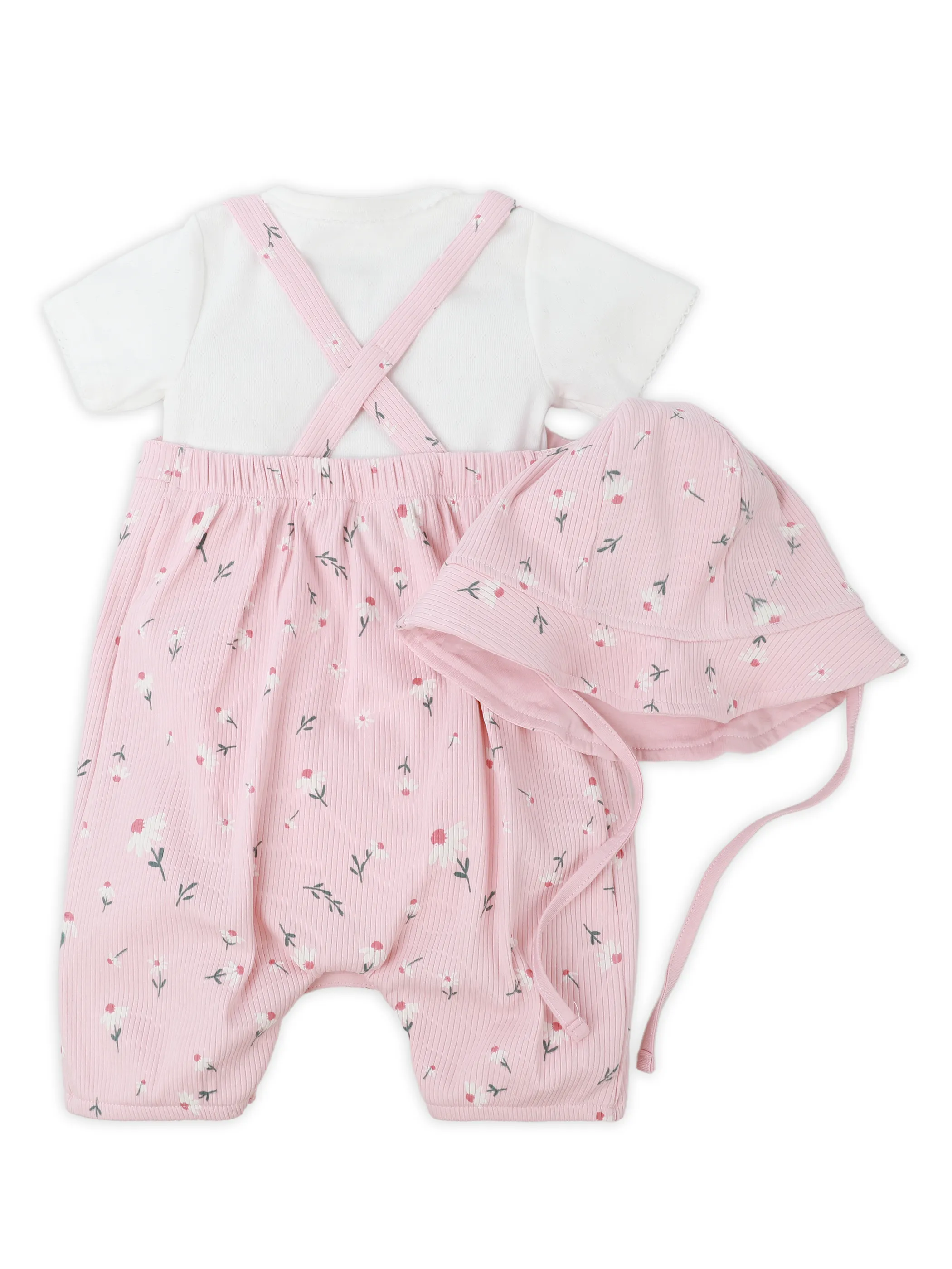 Bubble Gum BM Zweiteiler Body+Jumpsuit weiß/rosa Rosa 930335 ROSA/WEIß 2