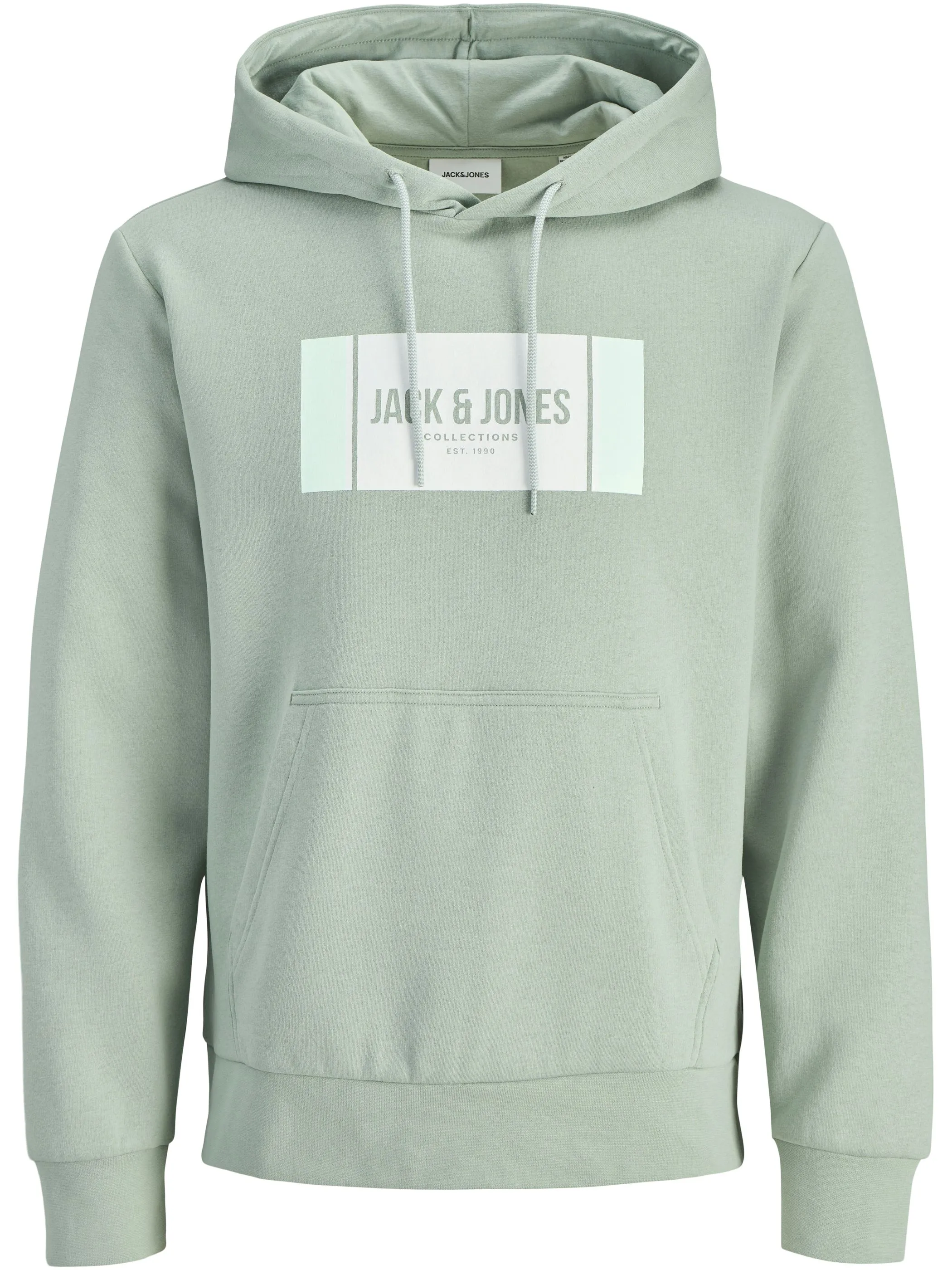 Jack Jones 12278614 JJHAYATO SWEAT HOOD BTS LN Grün 925888 176366 1