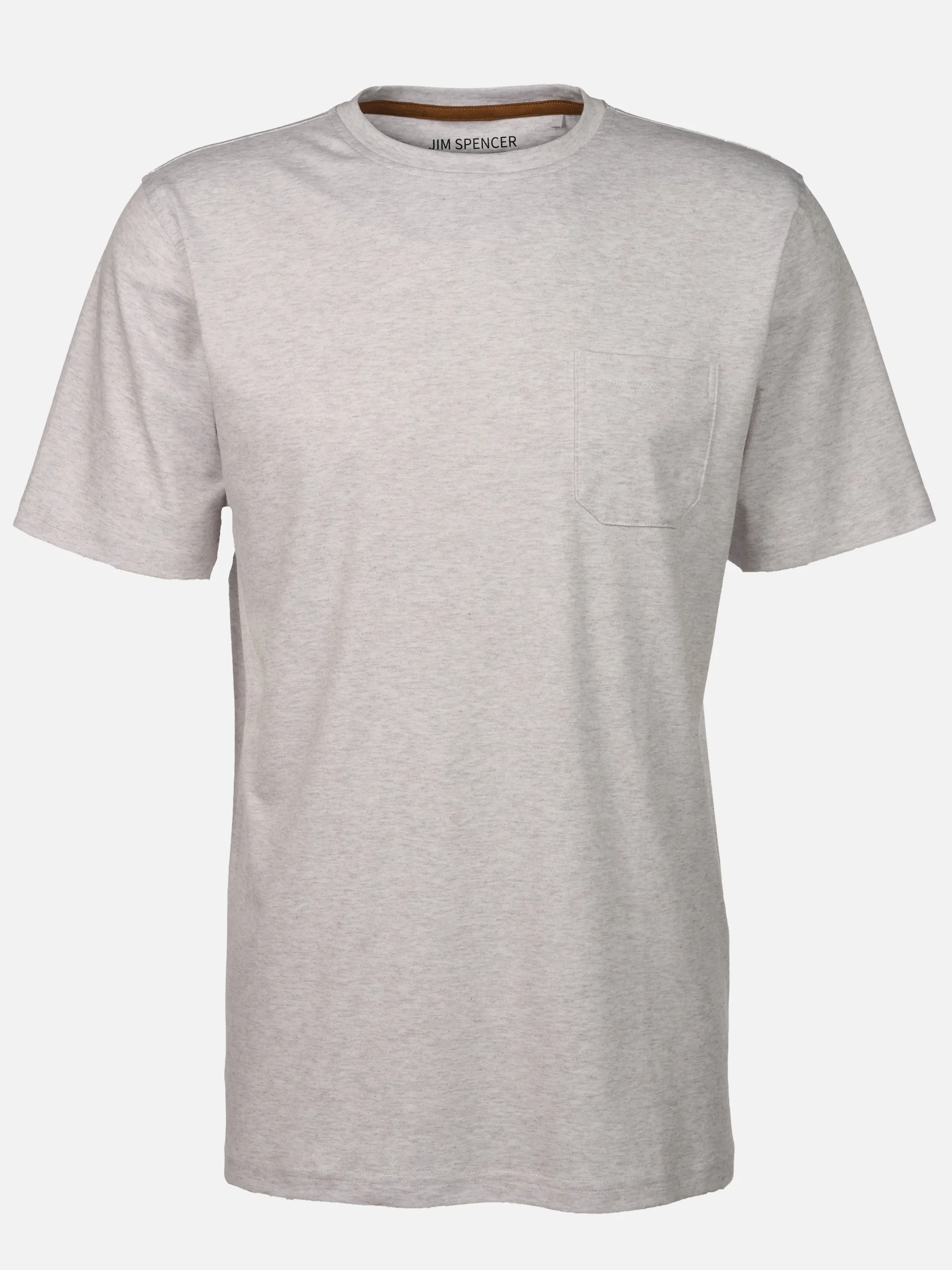 Jim Spencer He. T-Shirt 1/2 Arm twisted Weiß 922528 OFFWHITE 1