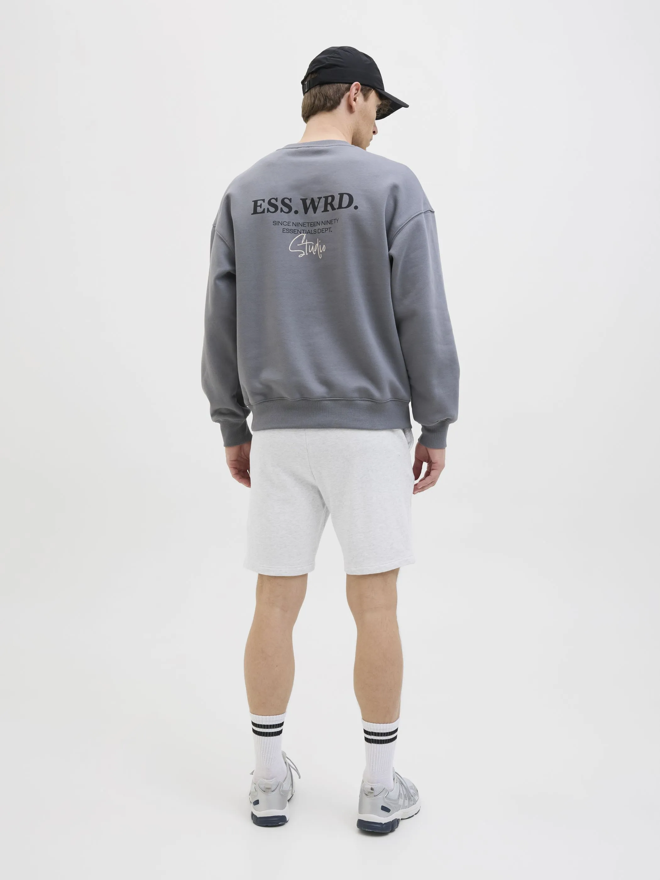 Jack Jones 12268770 JPSTGORDON BEAU SWEAT Weiß 904463 200349 4