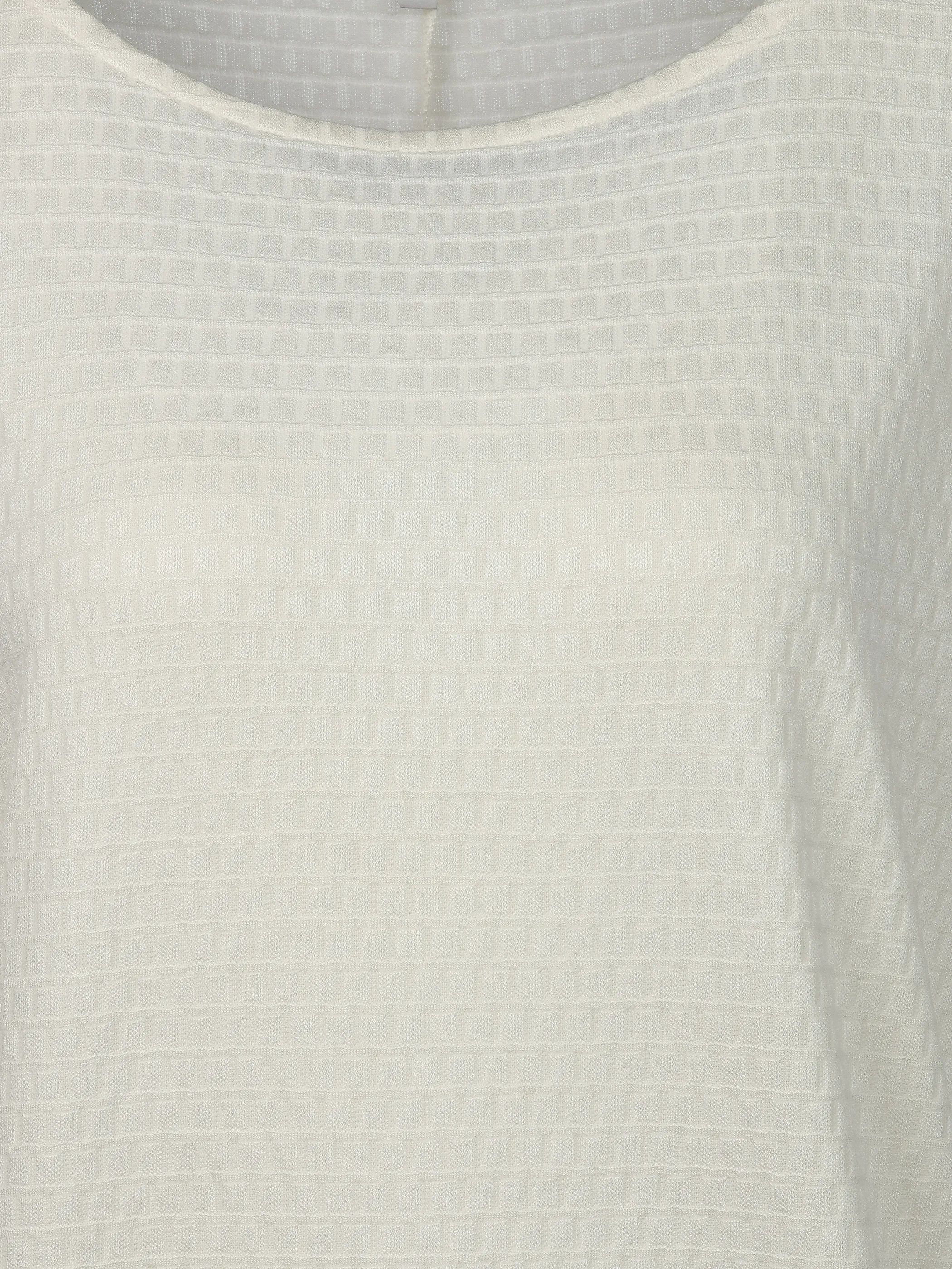 Sure Da-Jacquard-T-Shirt Weiß 922069 WHITE 3