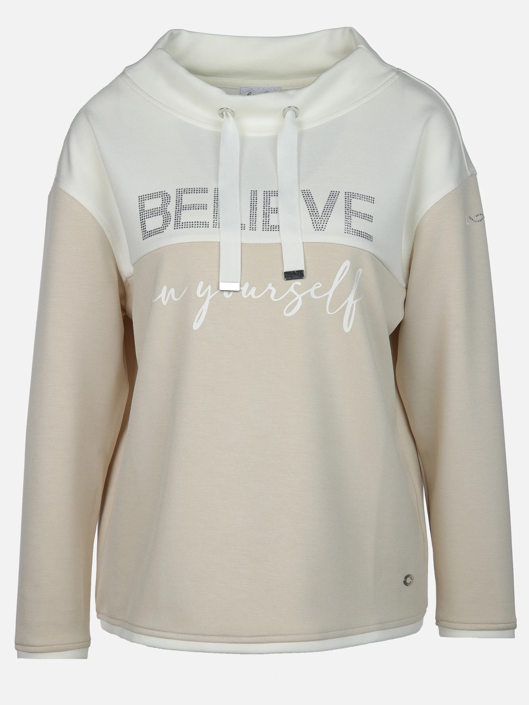 Lisa Tossa Da-Sweatshirt m. Stehkragen Beige 892119 FRENCH 1