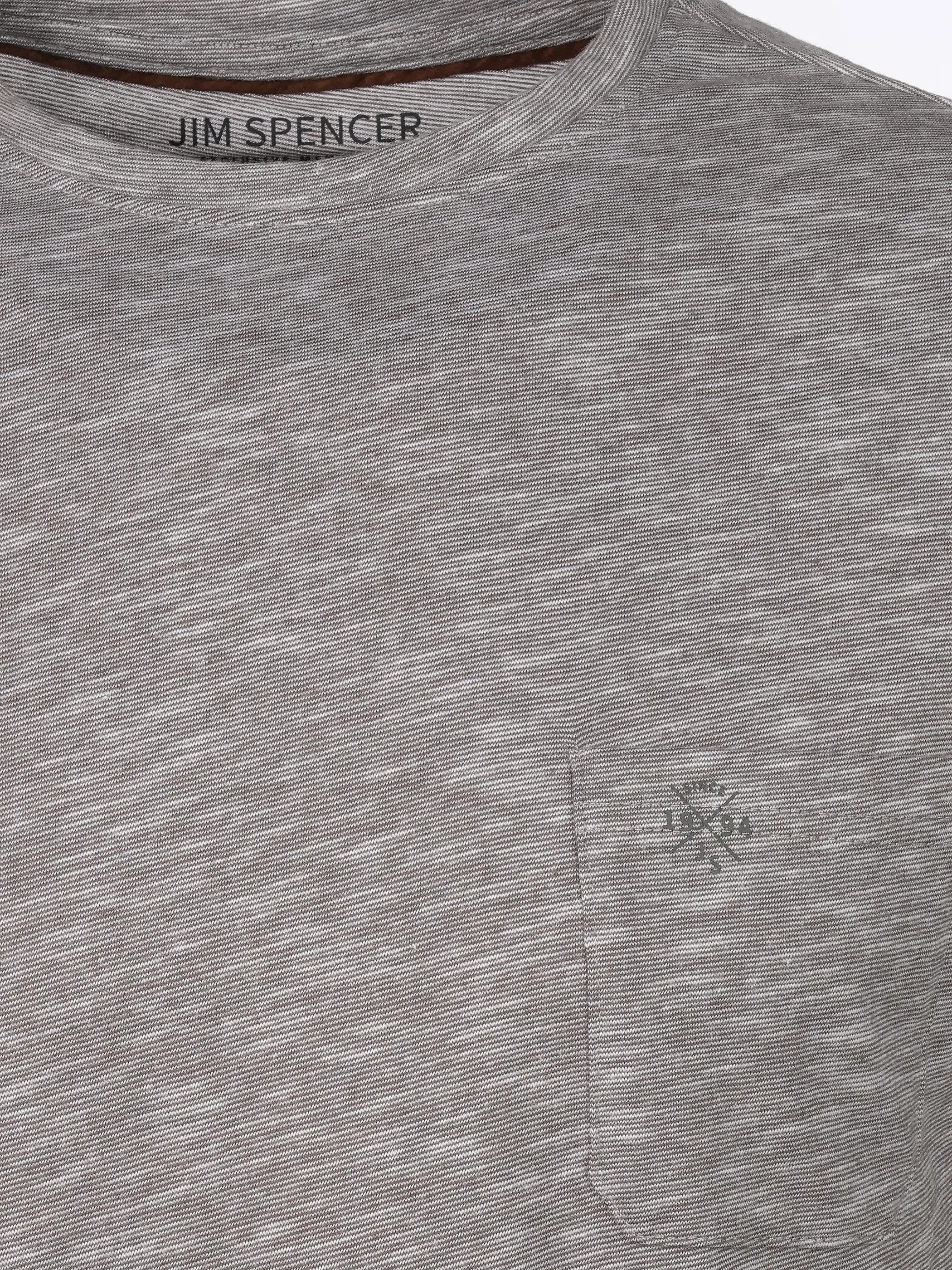 Jim Spencer He. T-Shirt 1/2 Arm grindle Blau 922527 LIGHT BLUE 3