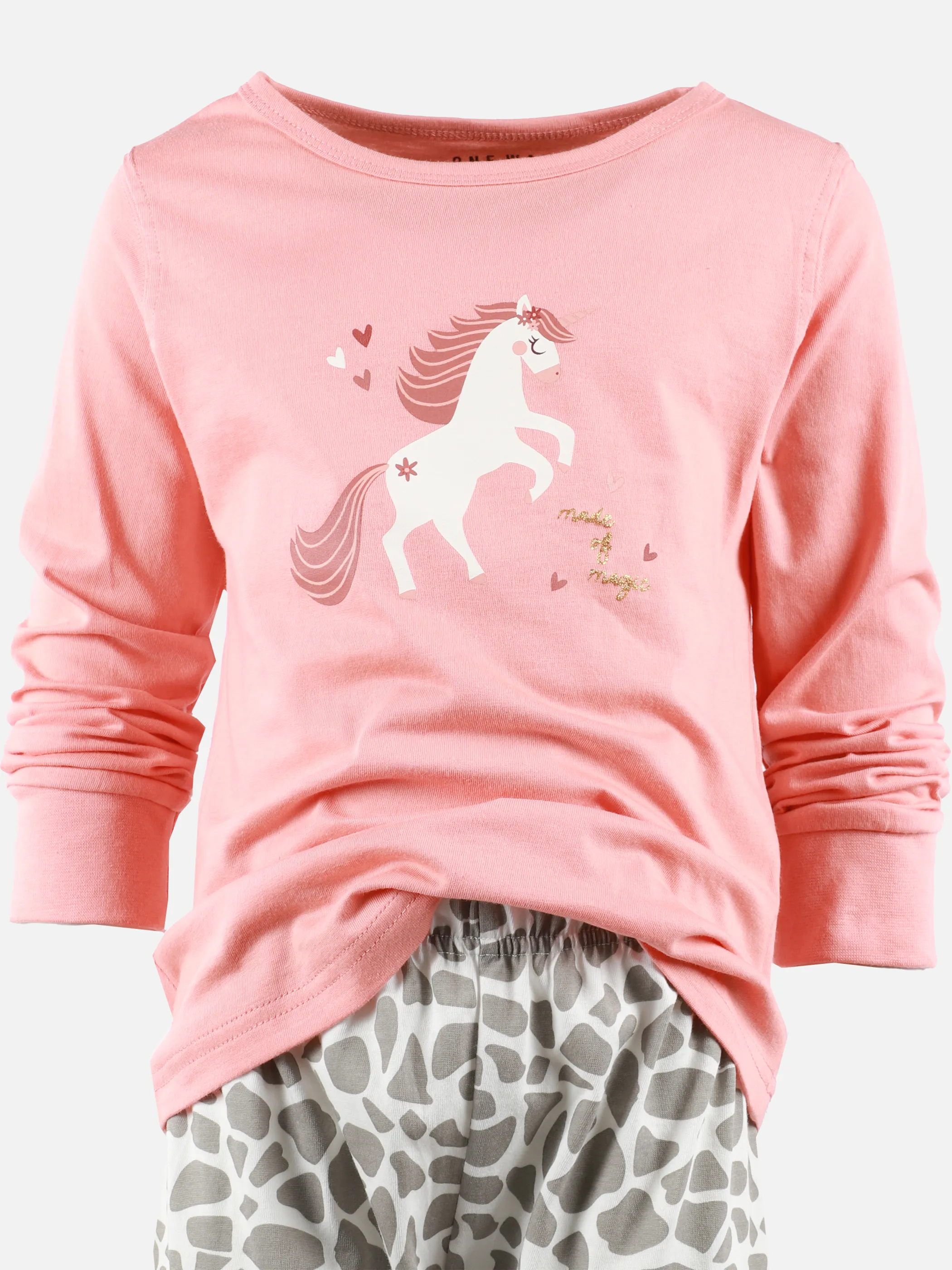 One Way KM Schlafanzug Einhornprint un Pink 913579 PINK 3