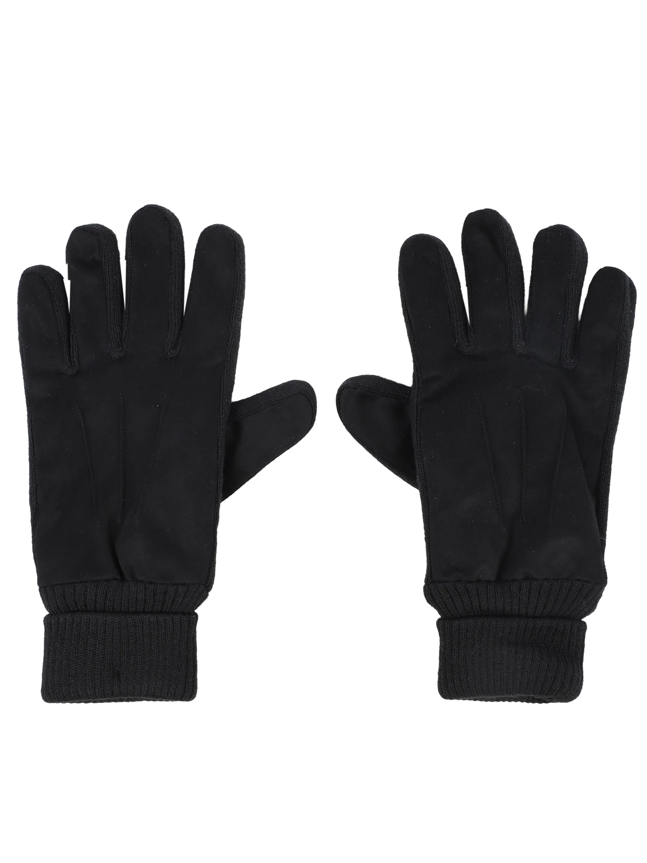 Jim Spencer He-Handschuhe aus Materialmix Schwarz 929429 BLACK 1