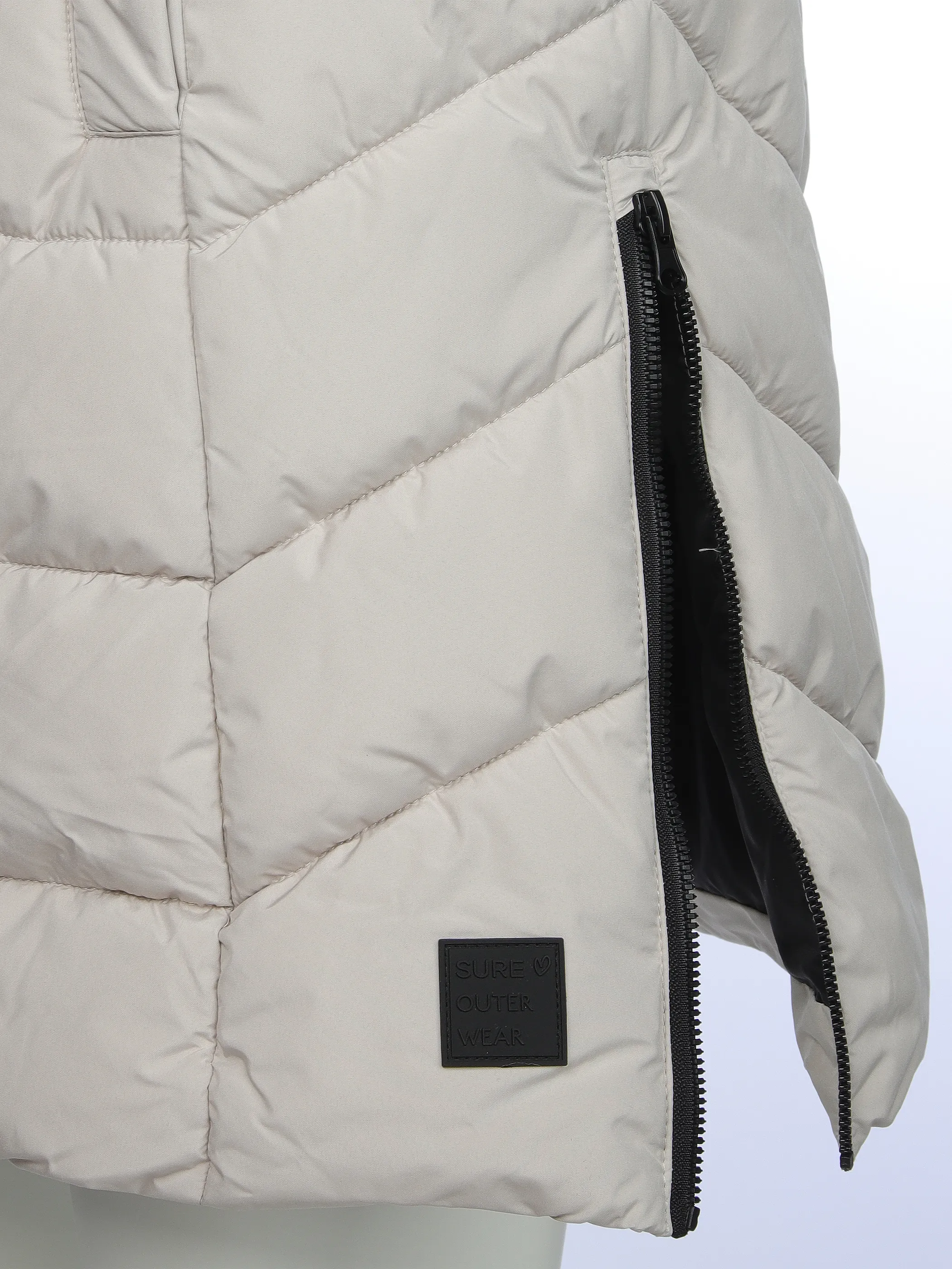 Sure Da-Steppweste lang Beige 912530 BEIGE 3