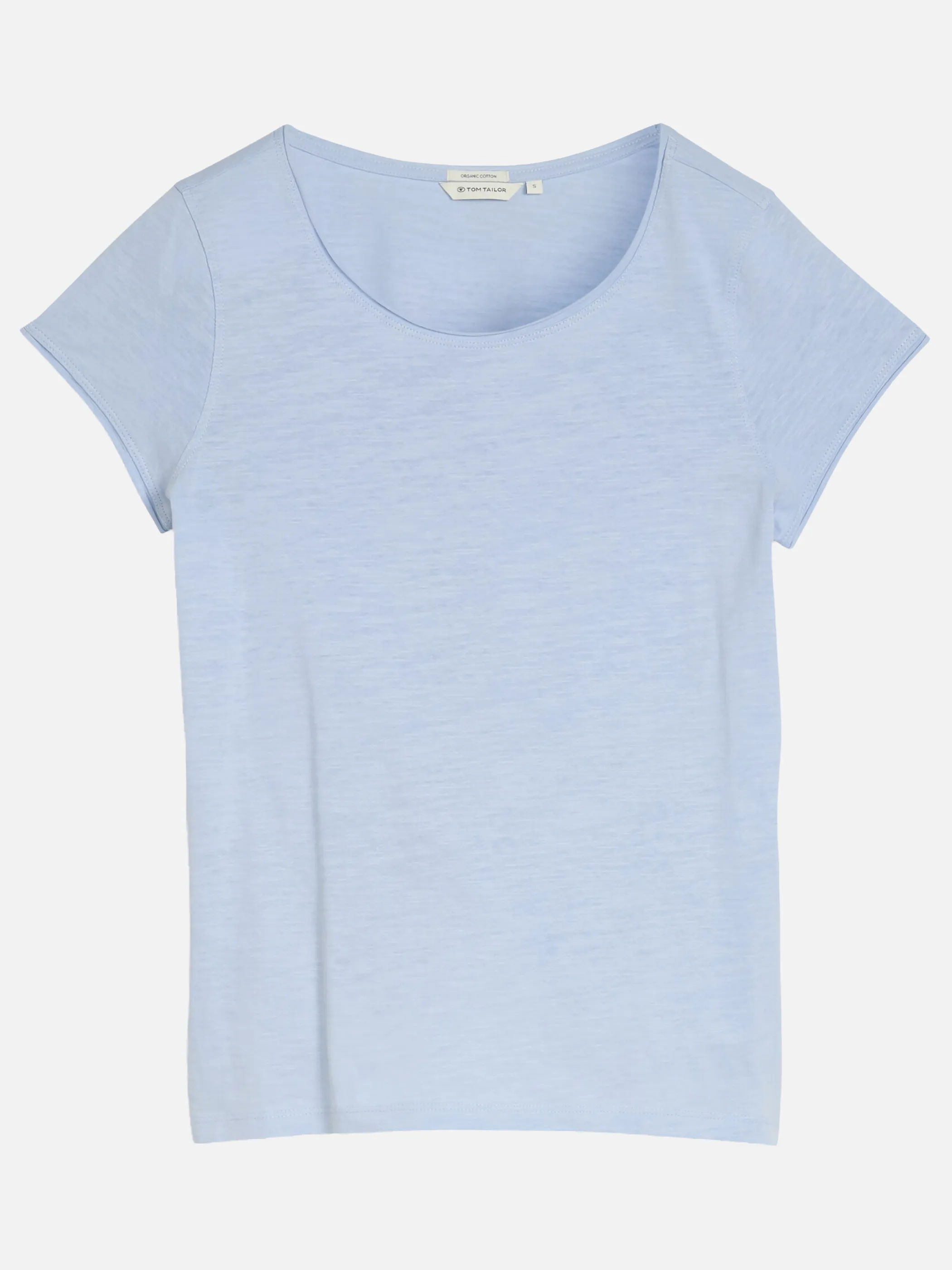 Tom Tailor 1050423 NOS T-shirt slub jersey wide crew Blau 922033 11270 3