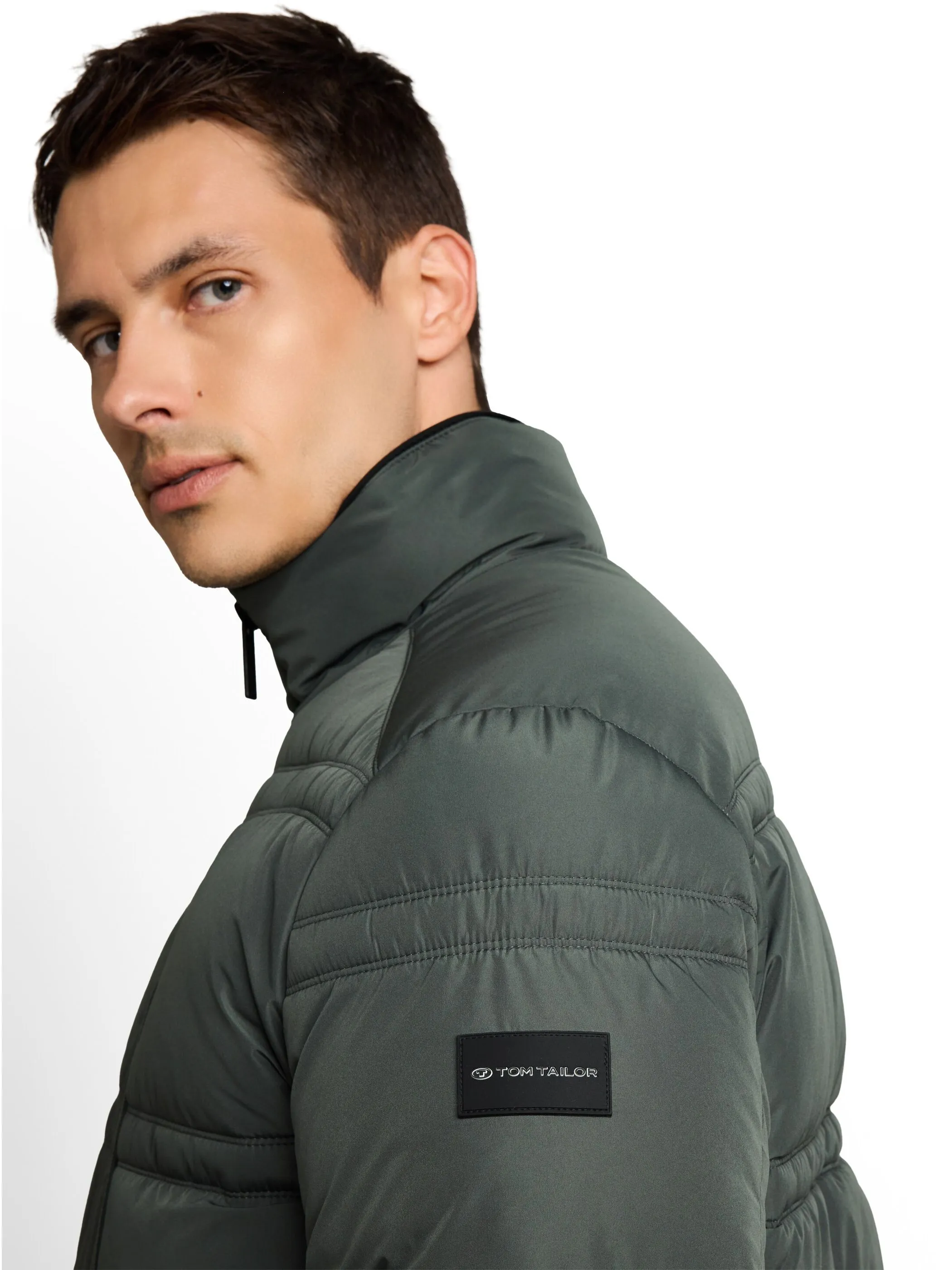 Tom Tailor 1051112 sporty puffer jacket Grün 934285 14406 3