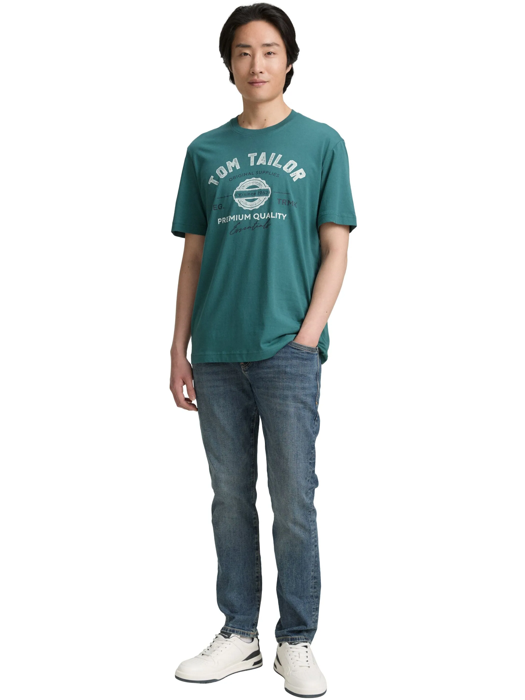 Tom Tailor 1037735 NOS logo tee Grün 884276 14171 4