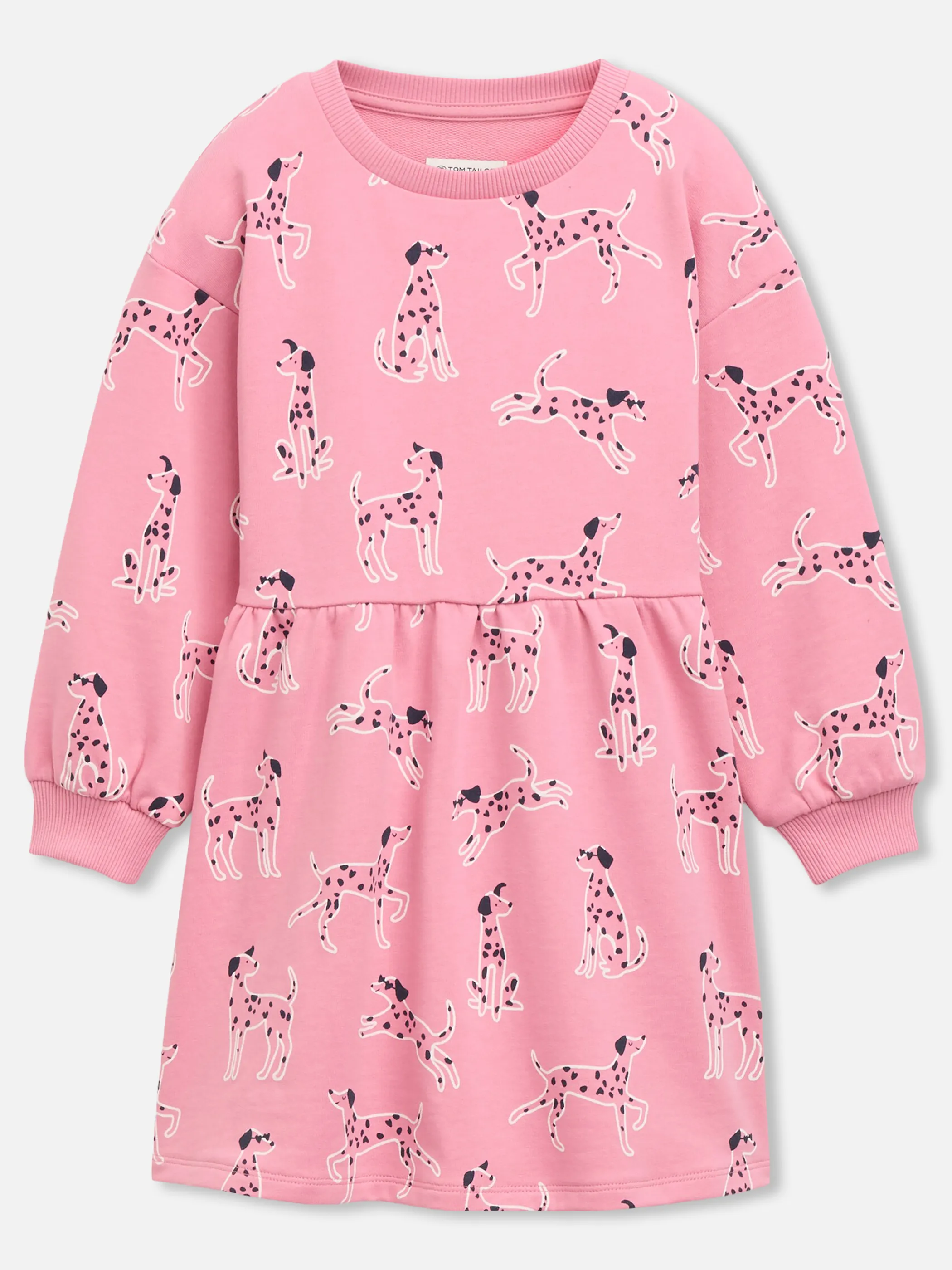 Tom Tailor 1051743 all over printed sweat dress Weiß 942335 40798 1