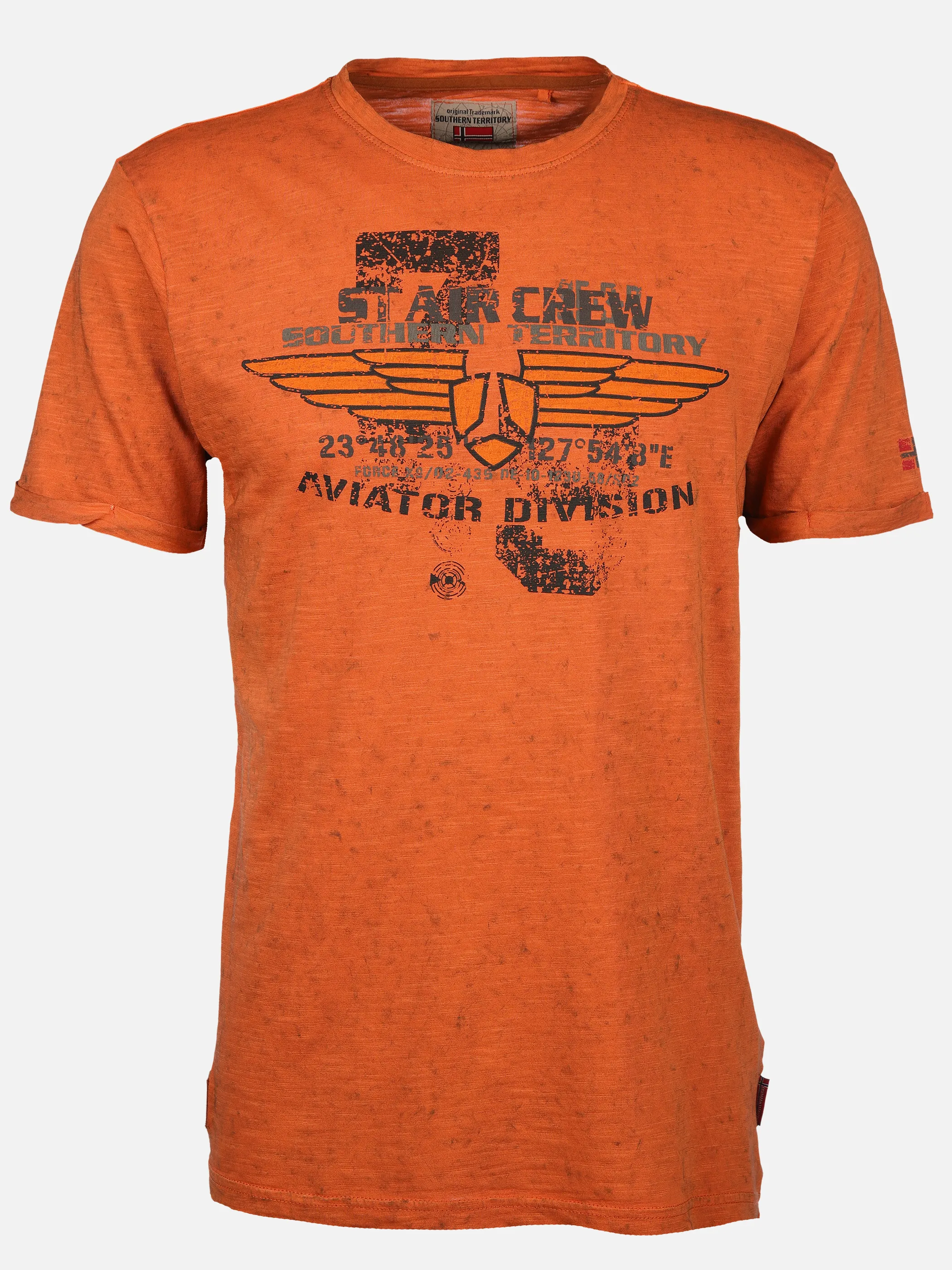 Southern Territory He. T-Shirt 1/2 Arm Druck Orange 904164 OR 1 Southern Territory He. T-Shirt 1/2 Arm Druck Orange 904164 OR 1