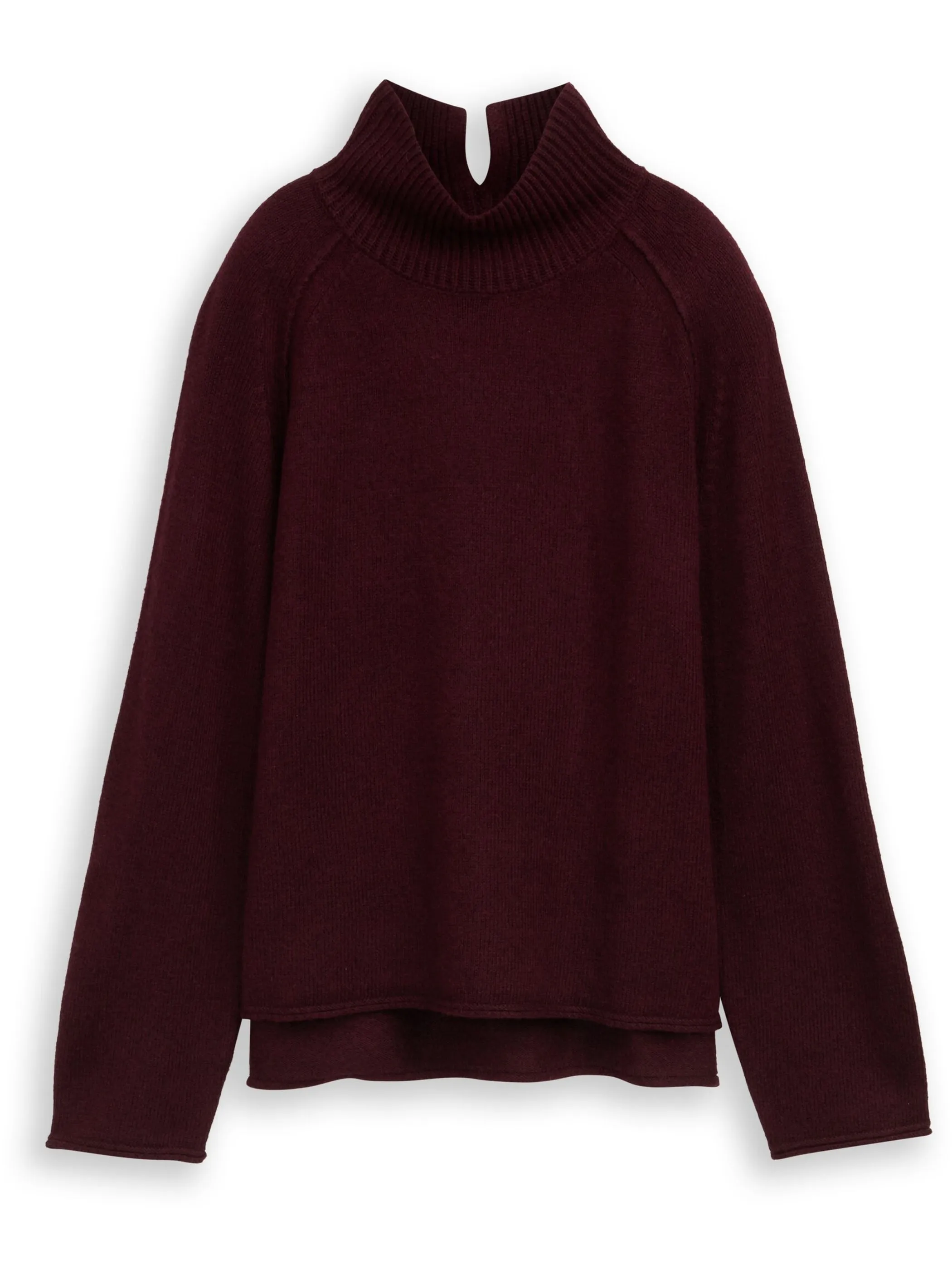 Tom Tailor 1047703 knit cosy mock-neck pullover Rot 914642 10525 1