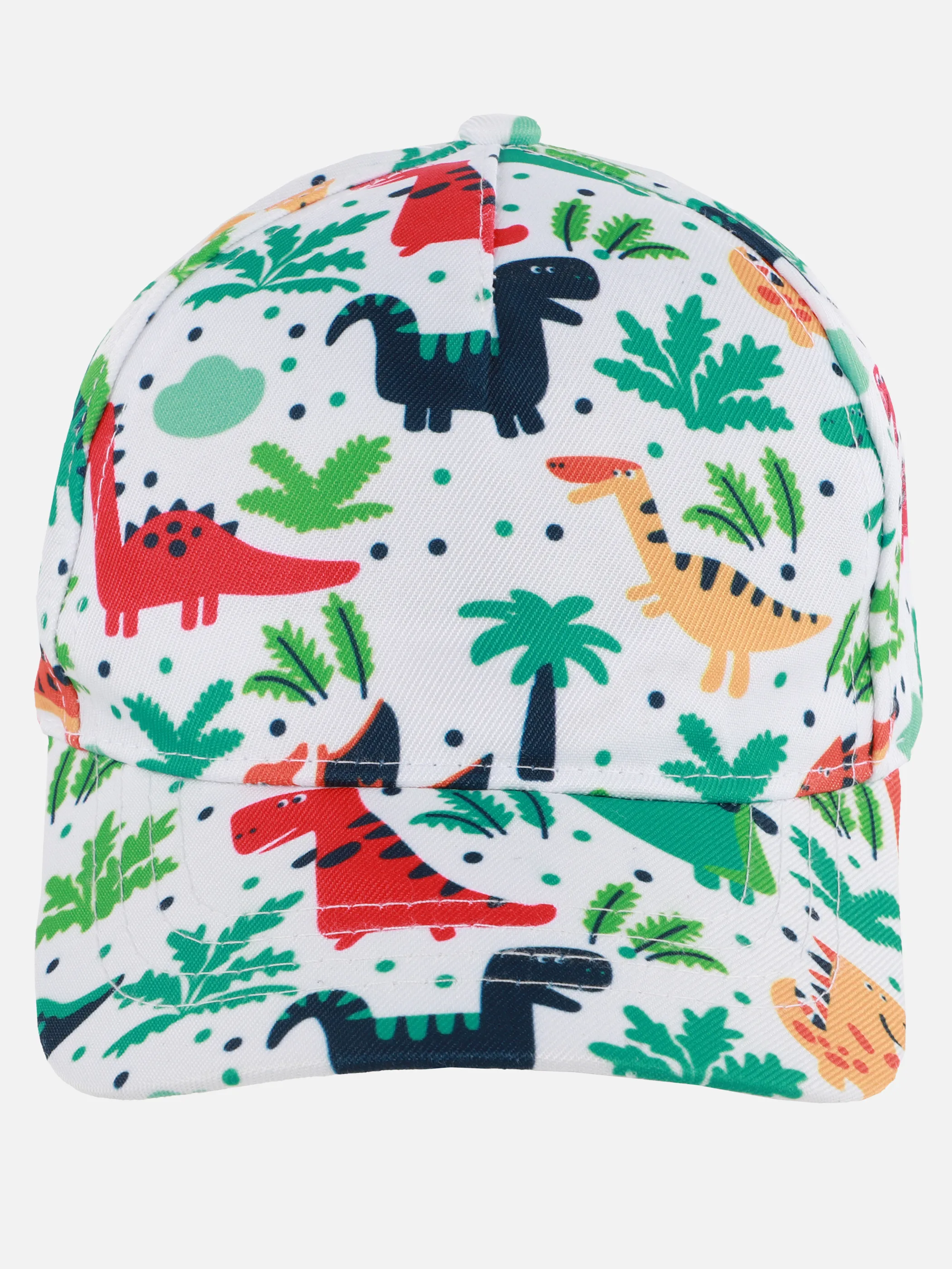 Bubble Gum KJ-Cap m. Dino Print Weiß 908281 WHITE 1