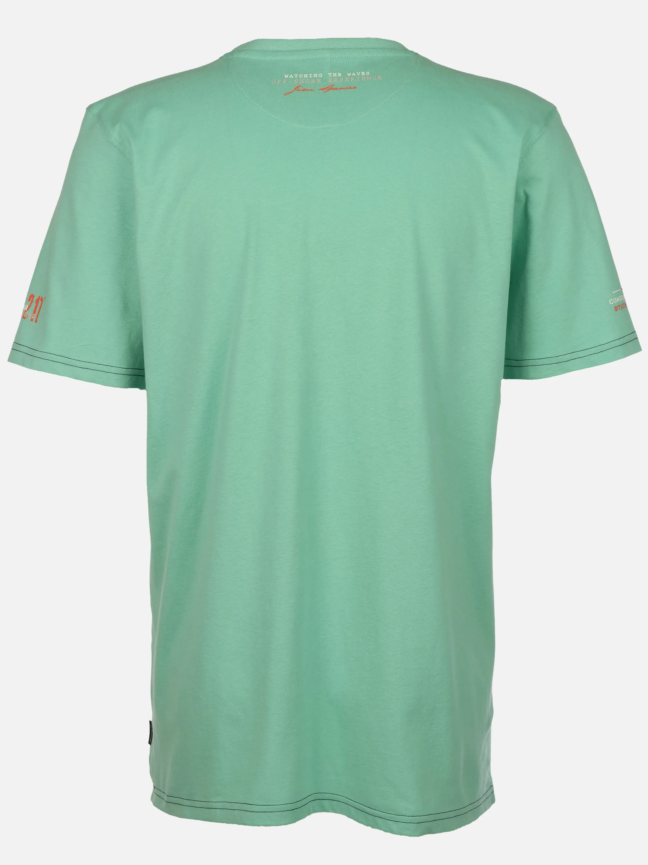 Jim Spencer He. T-Shirt 1/2 Arm Streifenpr Blau 926457 AQUA 2