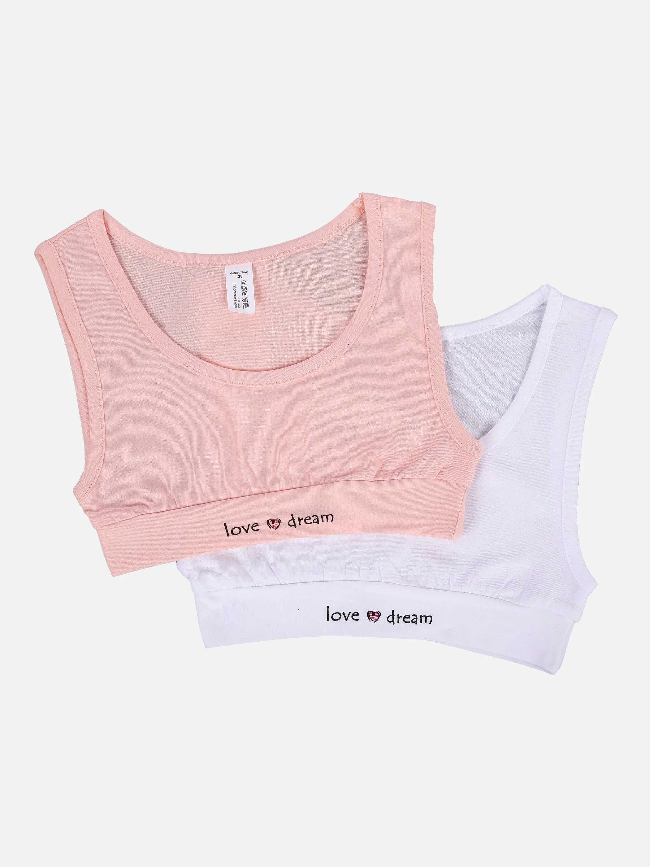 Stop + Go Md. Bustier 2er Set Rosa 851066 LT ROSE/WH 1 Stop + Go Md. Bustier 2er Set Rosa 851066 LT ROSE/WH 1