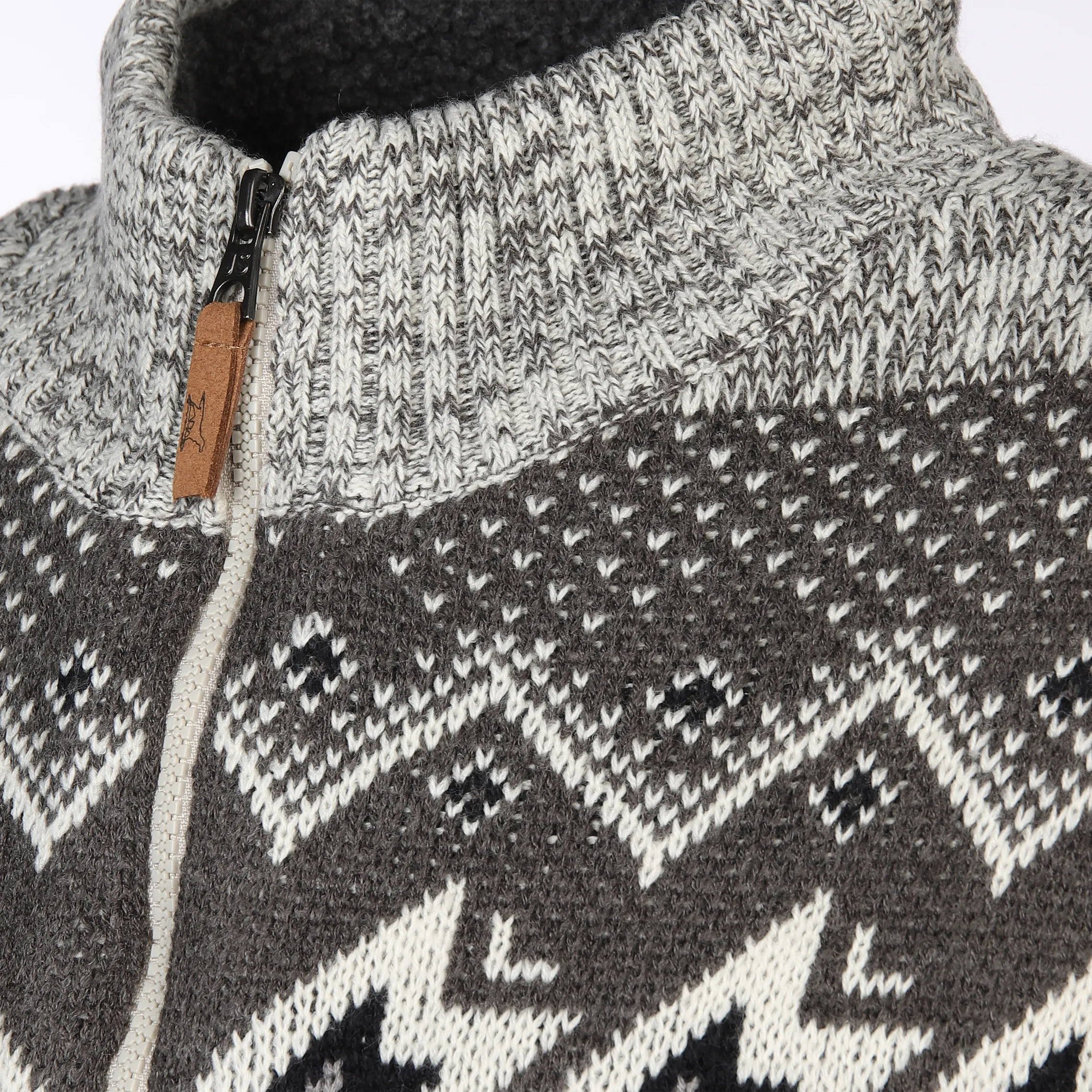 Jim Spencer He. Strickjacke wattiert mel Weiß 884087 ECRU MARL 4 Jim Spencer He. Strickjacke wattiert mel Weiß 884087 ECRU MARL 4