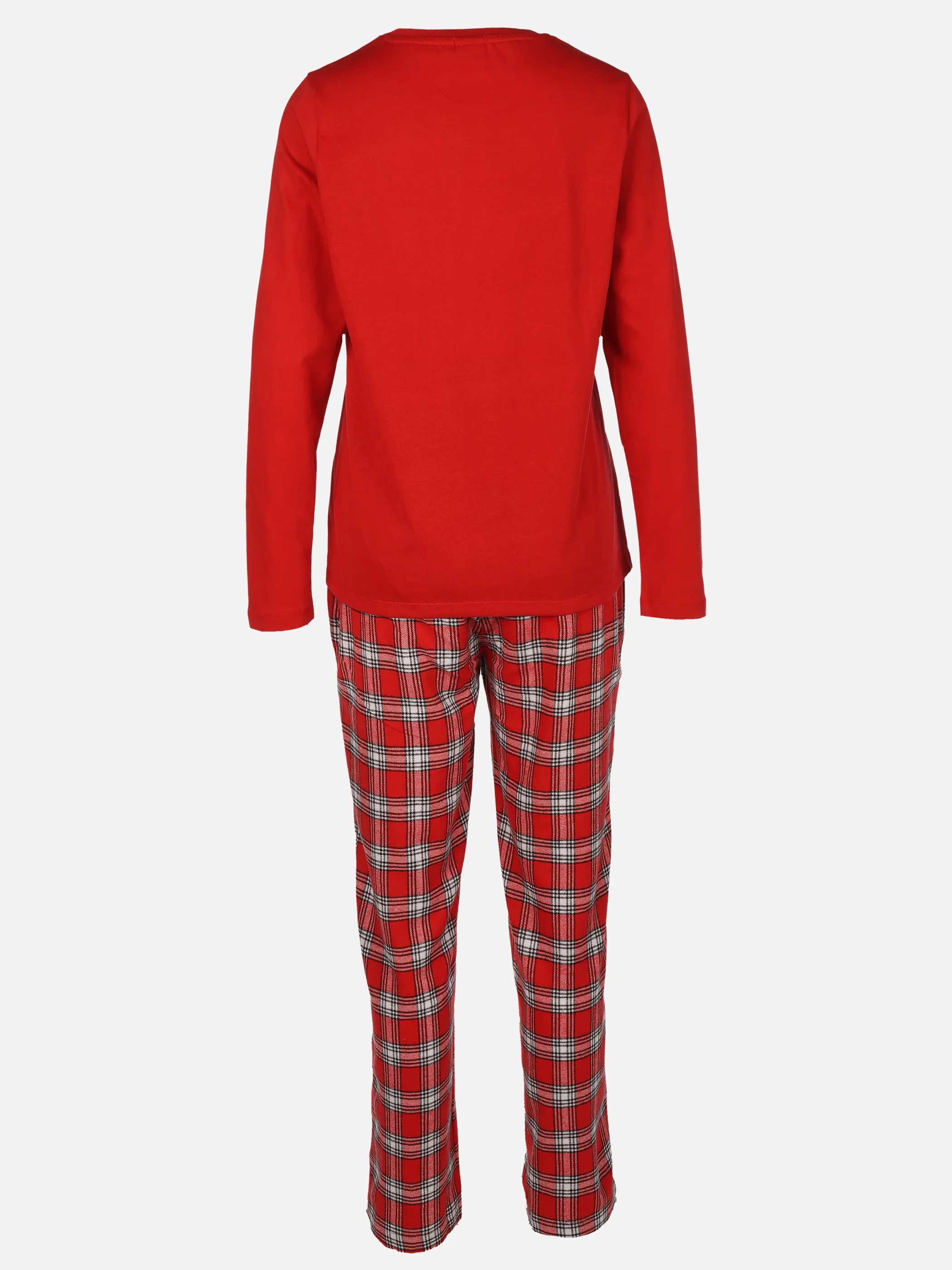 Sure Da. Pyjama lang mit Flanellhos Rot 915612 ROT 2 Sure Da. Pyjama lang mit Flanellhos Rot 915612 ROT 2