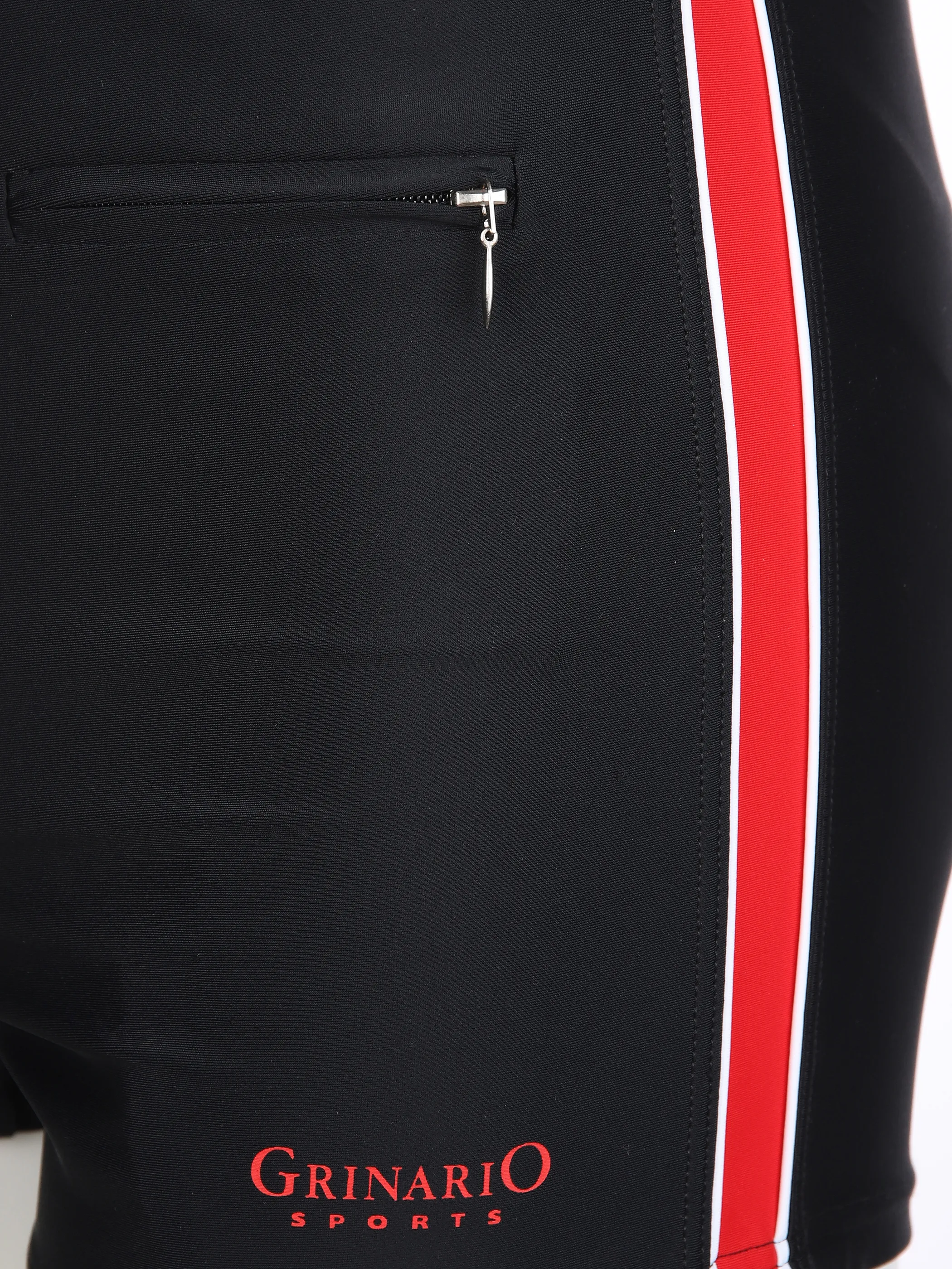 Grinario Sports He- Badehose mit RV Tasche Rot 890133 18-1663TCX 3