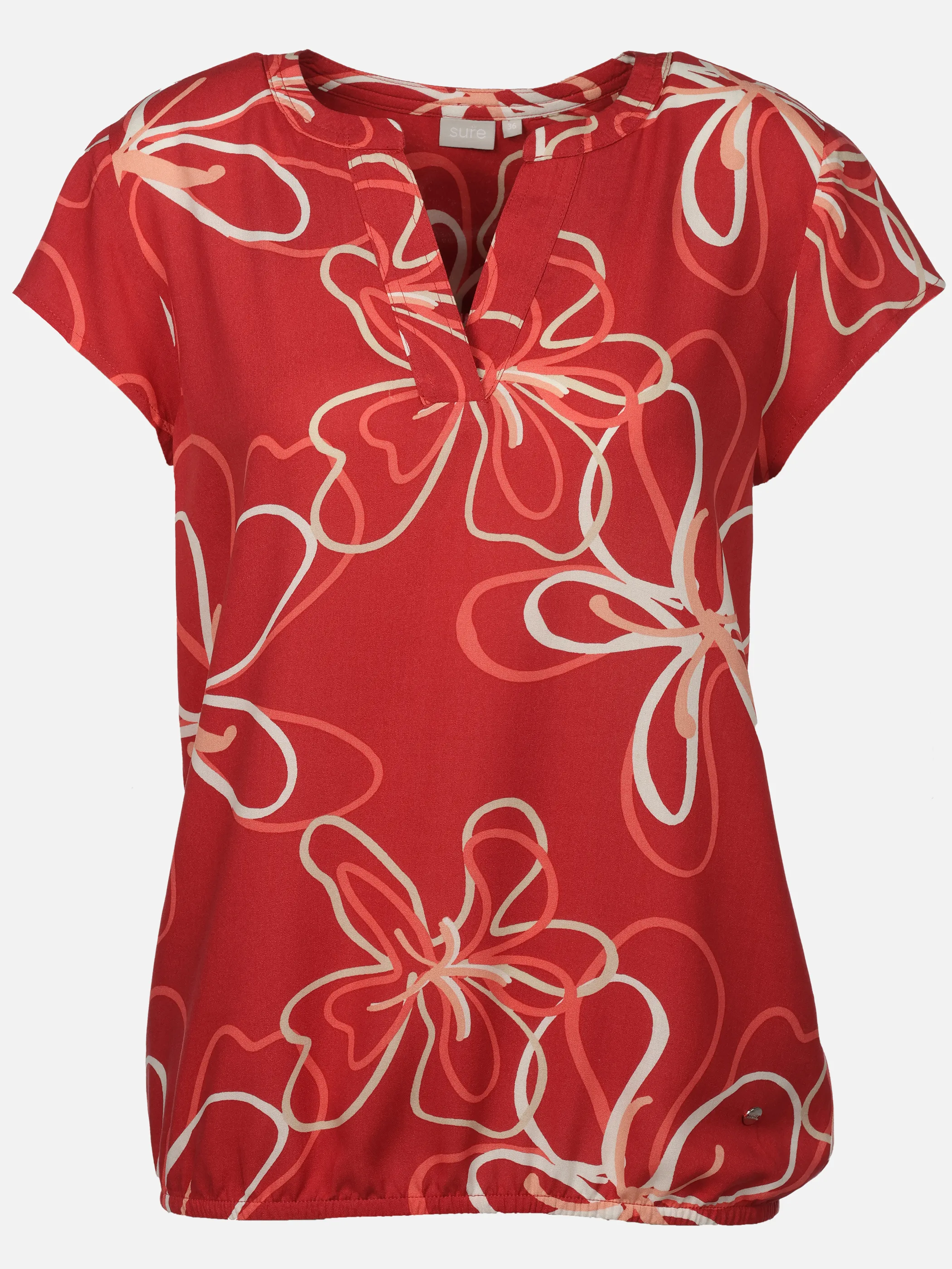 Sure Da-Bluse, 1/2 Arm Rot 922453 RED 1