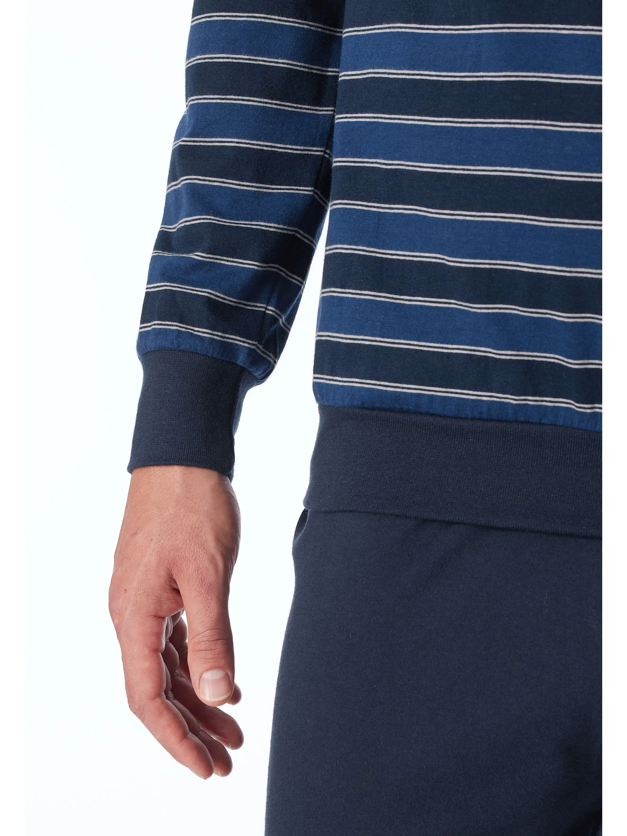 UNCOVER by Schiesser 181534 Schlafanzug lang Blau 913984 800