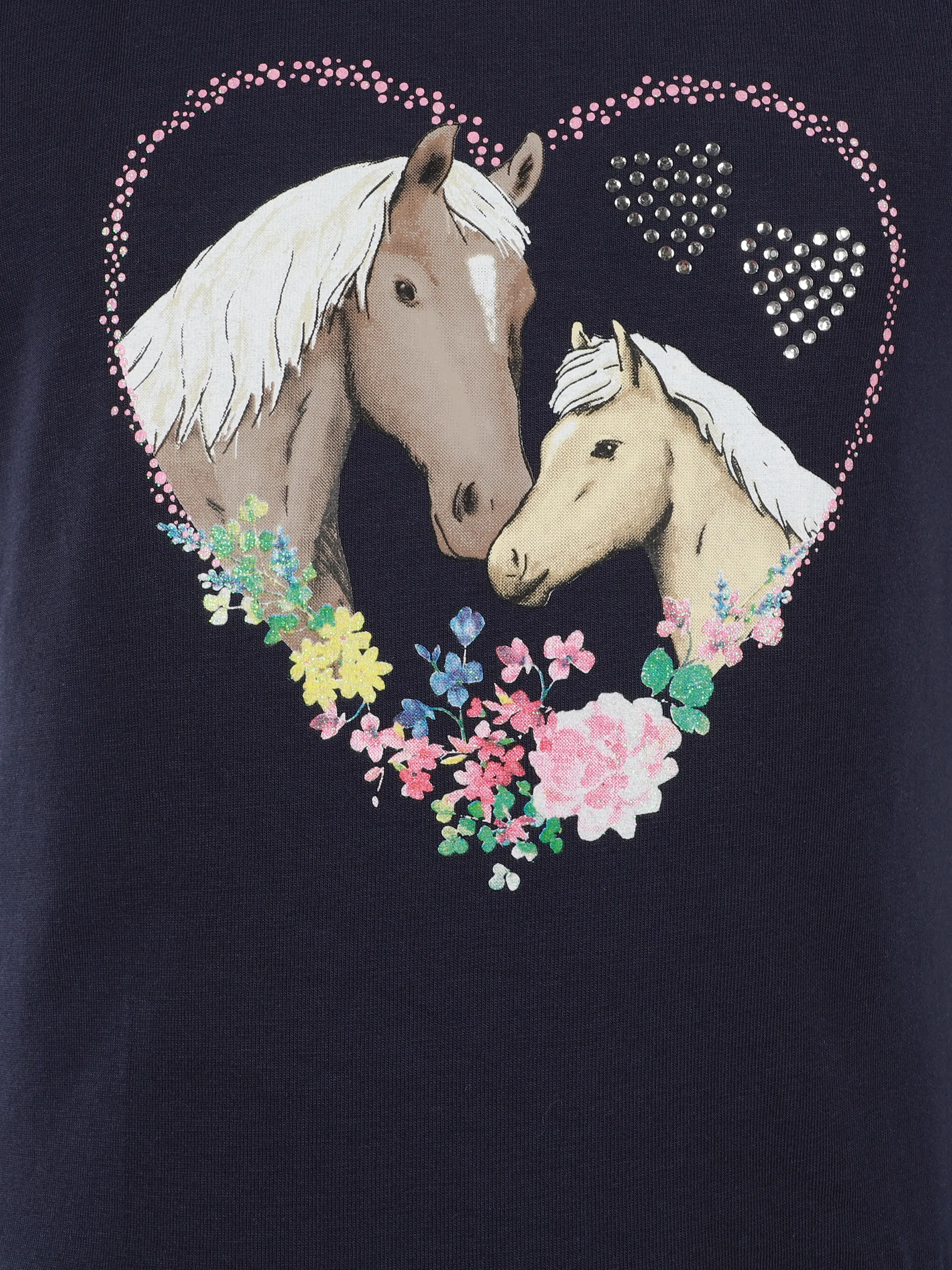 Bubble Gum KM Kleid mit Pferde Frontprint Marine 905563 NAVY 3 Bubble Gum KM Kleid mit Pferde Frontprint Marine 905563 NAVY 3