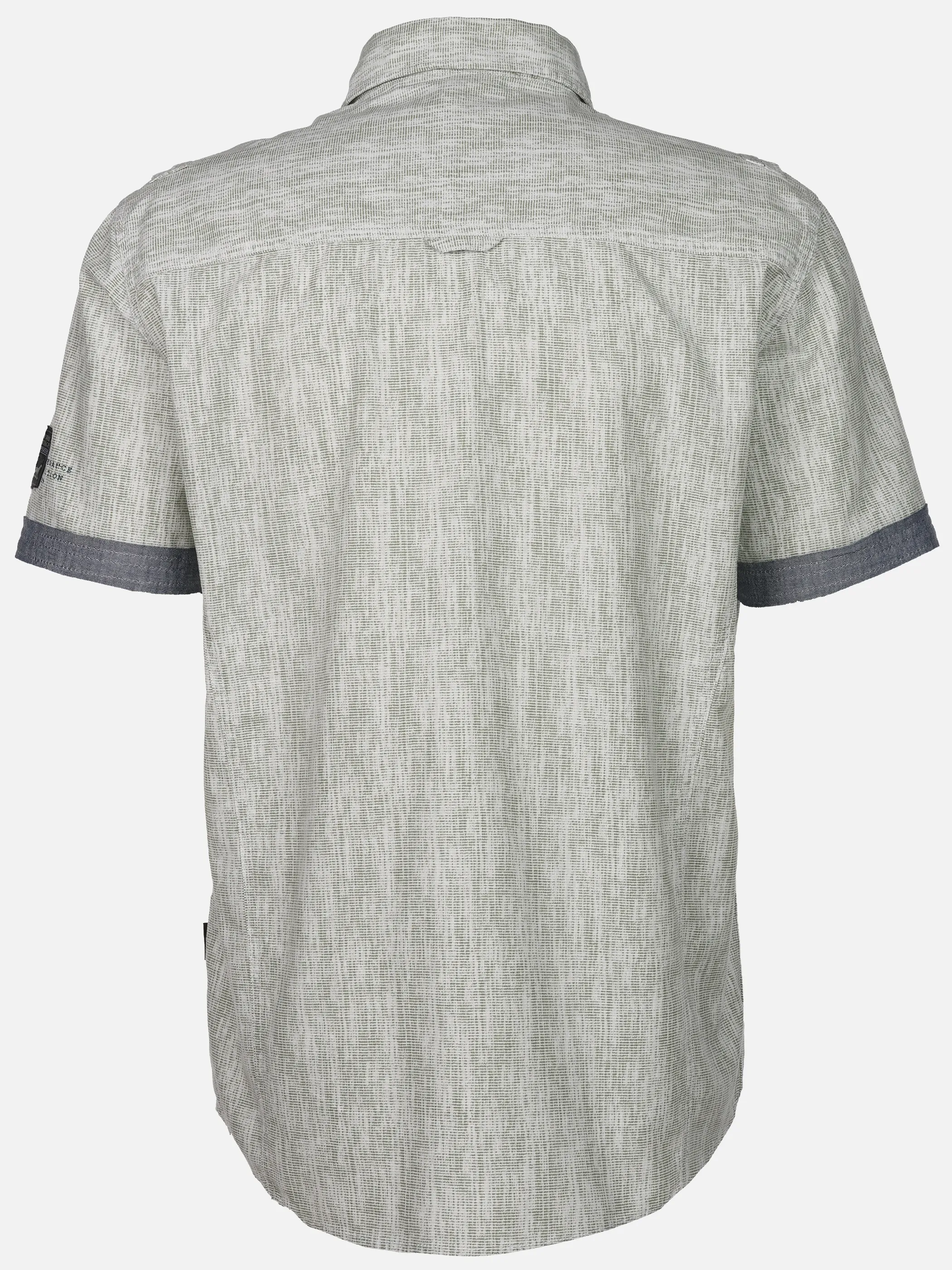 Jim Spencer He. Freizeithemd 1/2 Arm slub Grün 923119 MINT 2