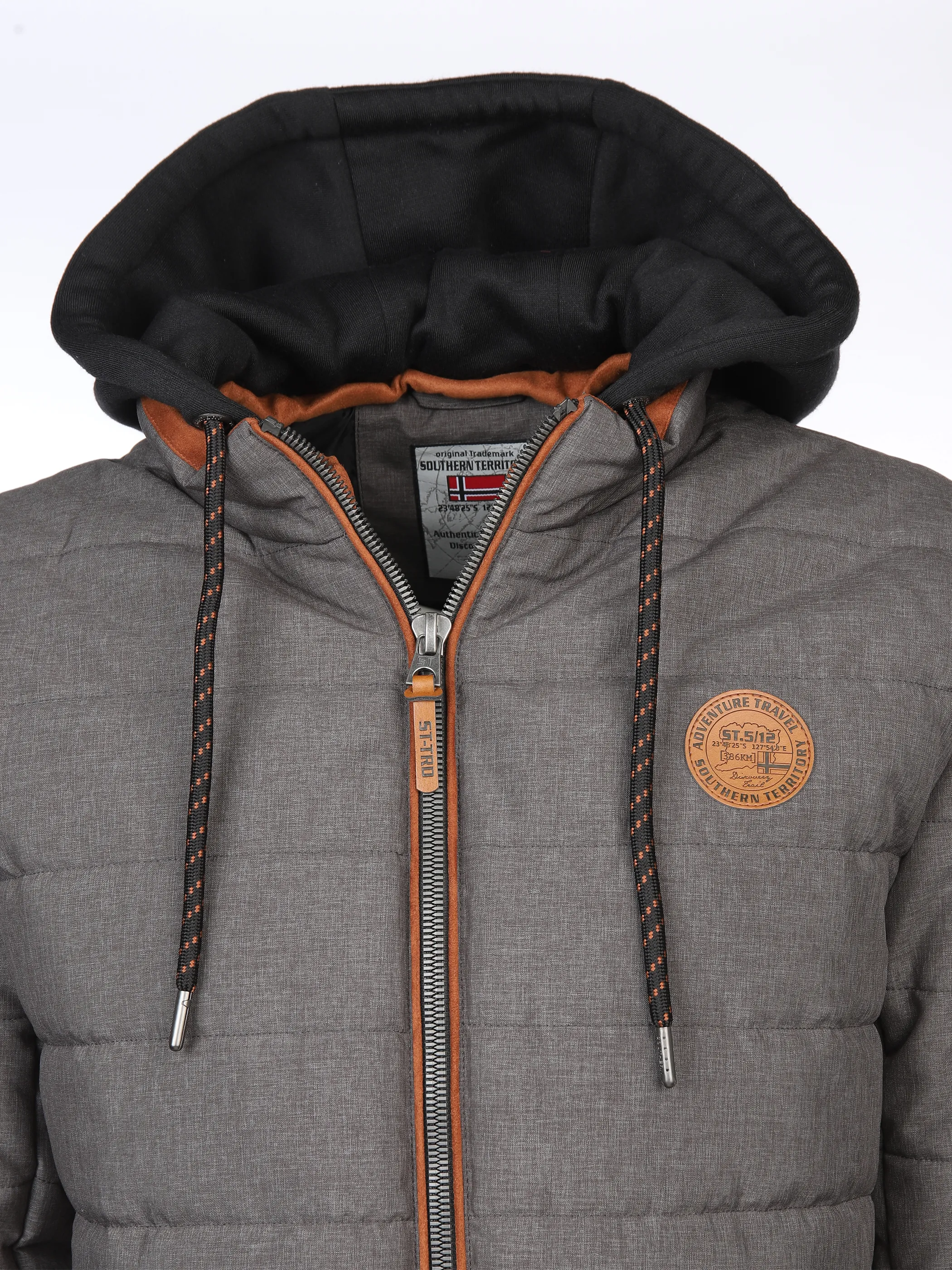Southern Territory He. Steppjacke melange Grau 880529 GREY MEL 4