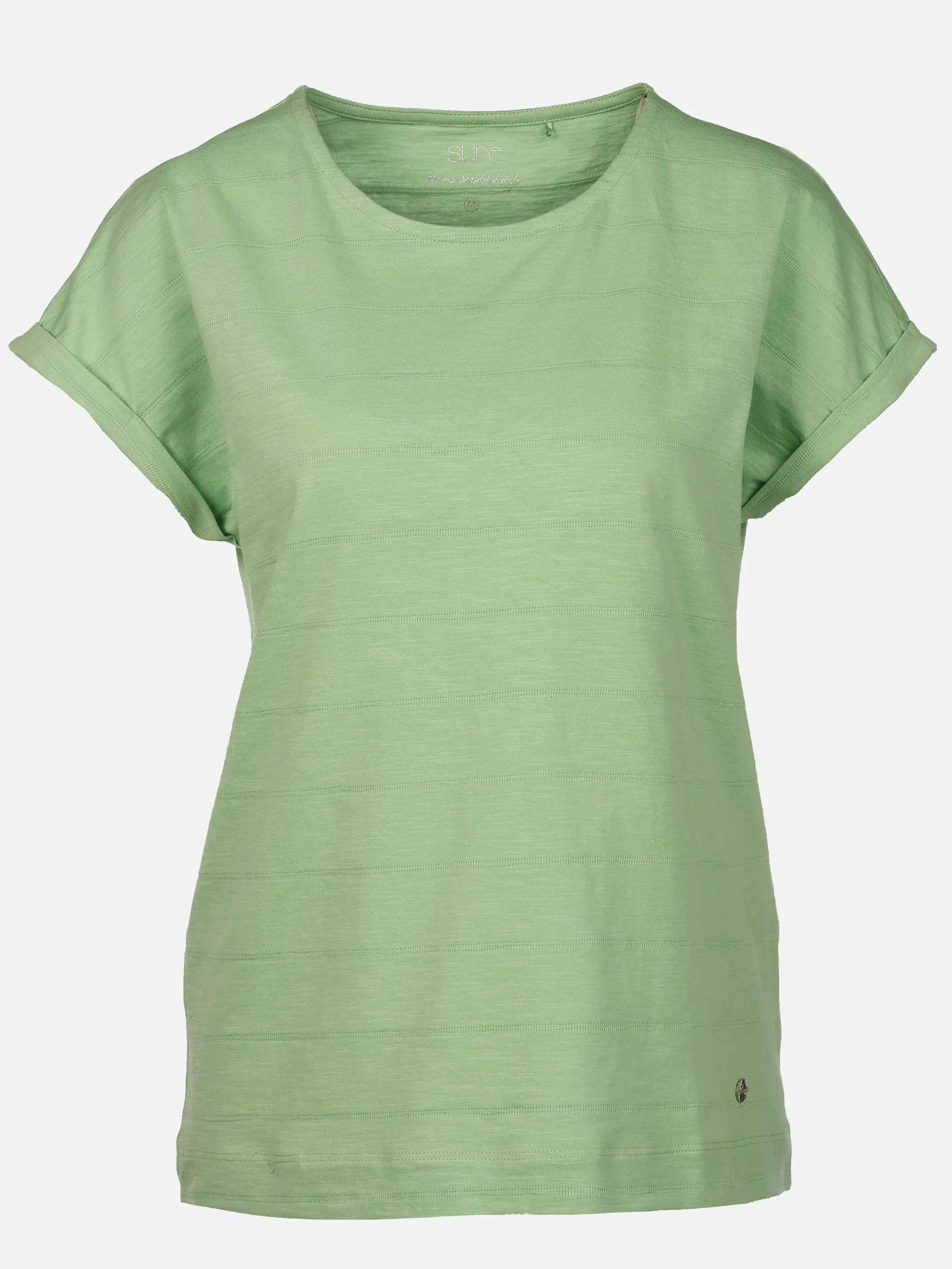 Sure Da-Struktur-T-Shirt Grün 922011 GREEN 1