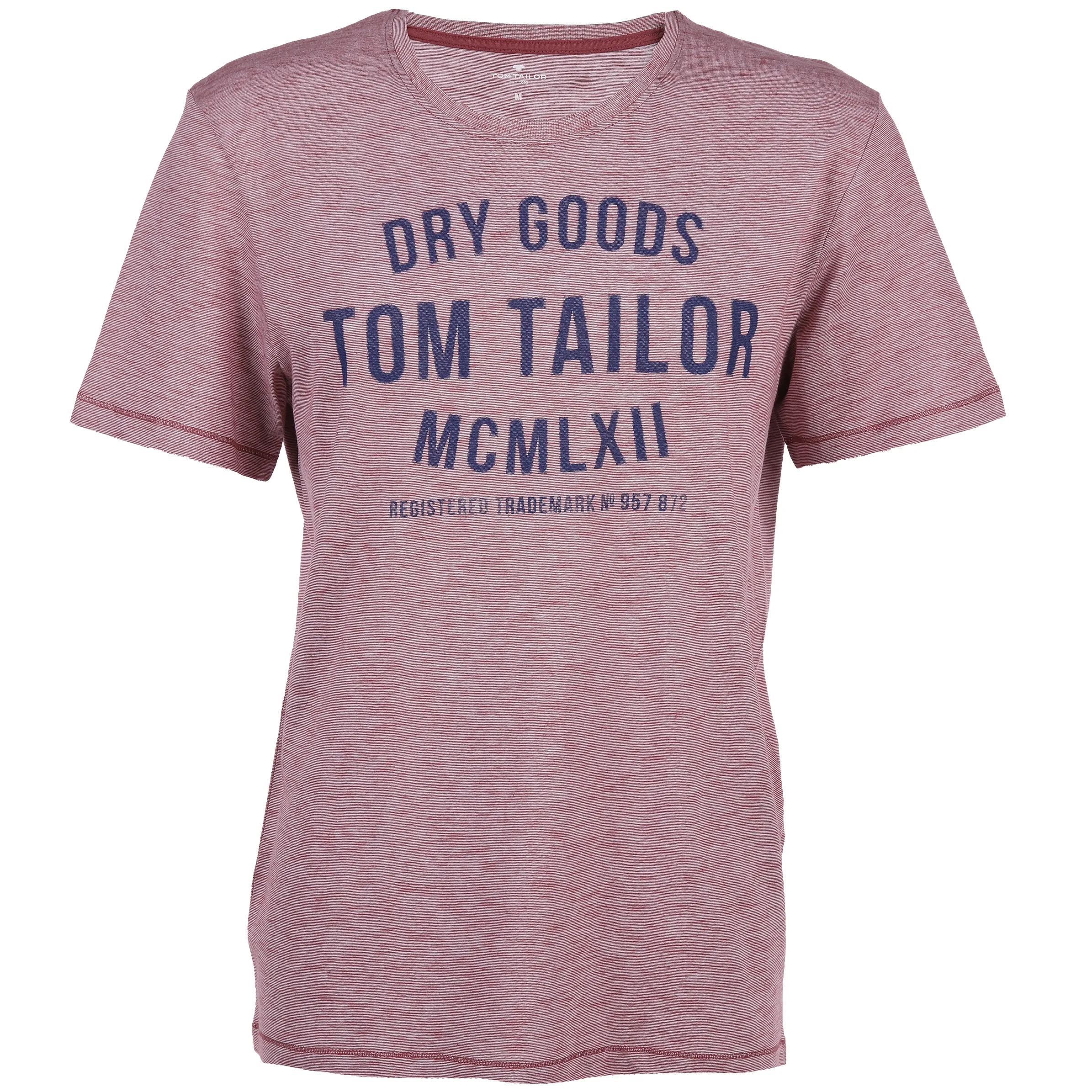 Tom Tailor 1008640 fine yd print tee Logo Rot 807618 17144 1