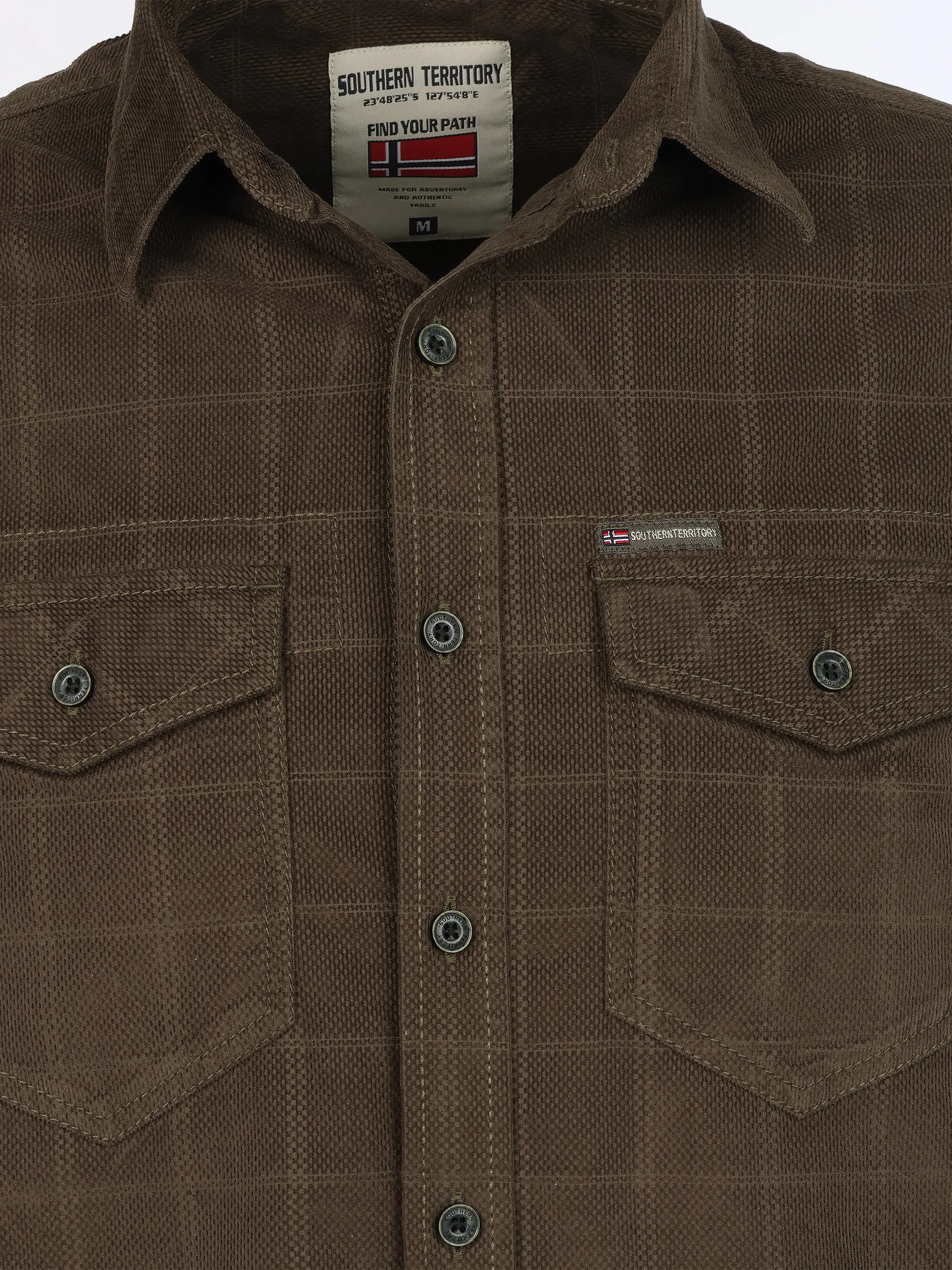 Southern Territory He. Cordhemd 1/1 Arm western Oliv 931173 OLIVE 3