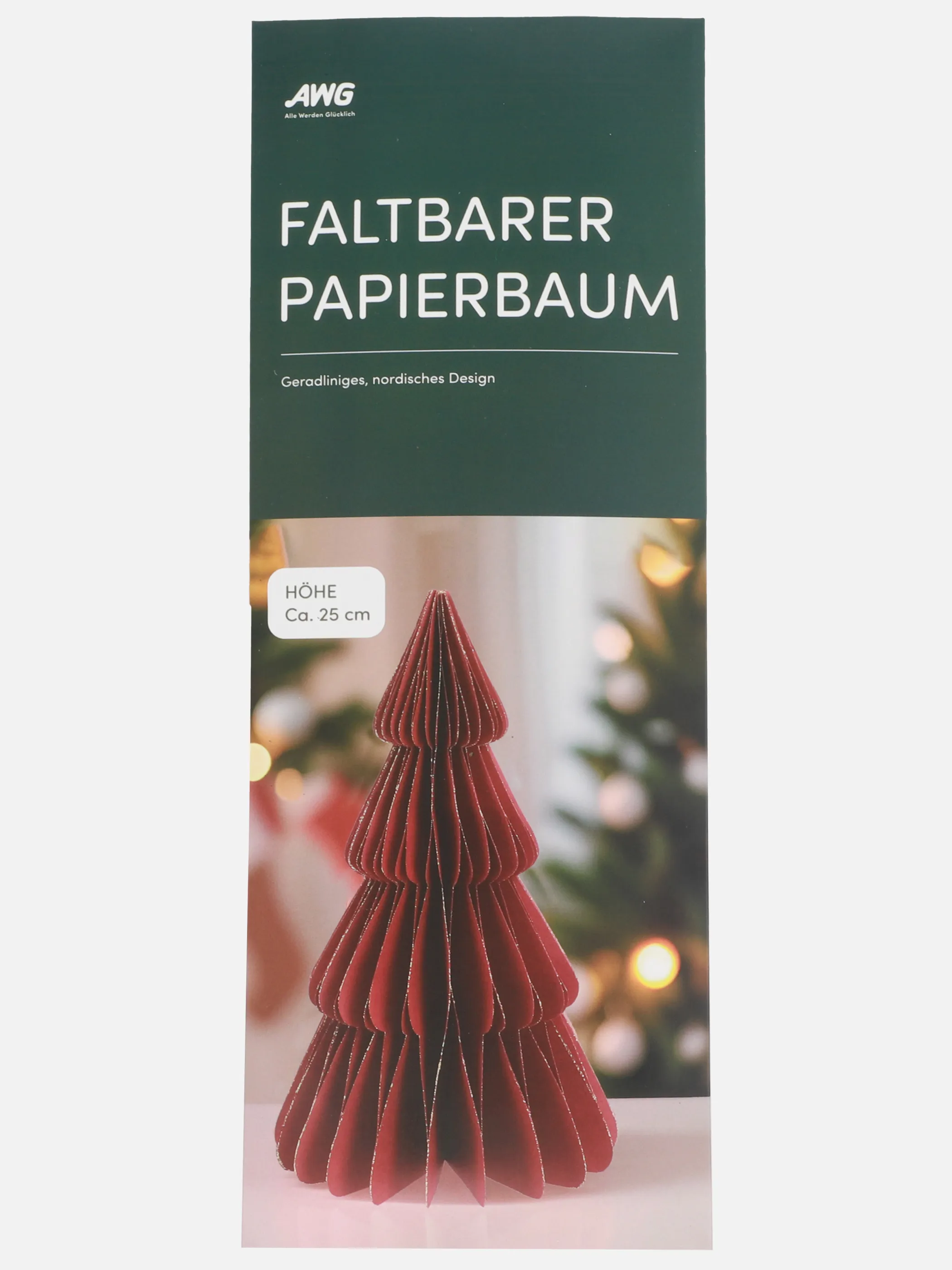 Weihnachten Papiertannenbaum Rot 898589 BORDEAUX 1