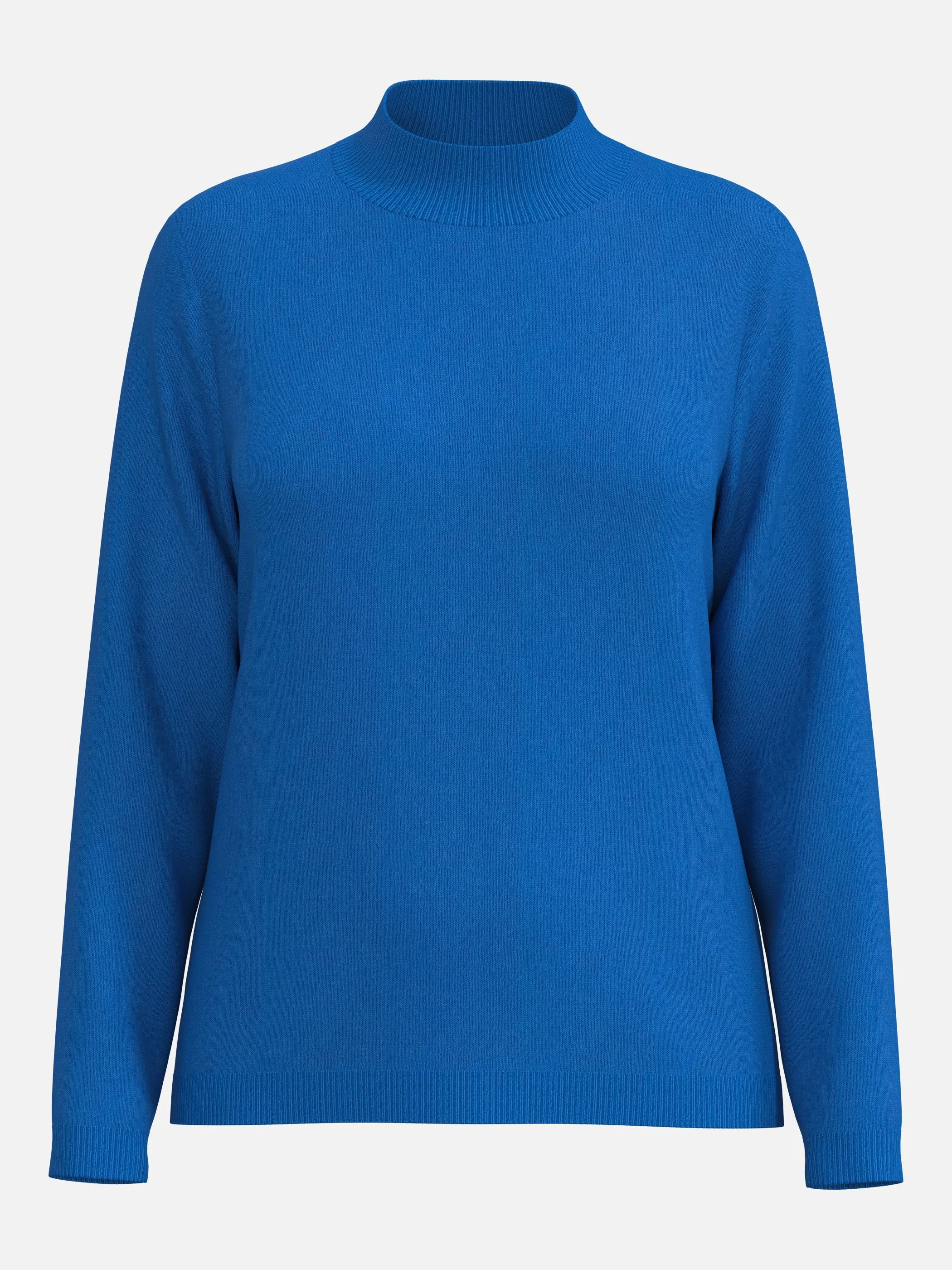 Sure Da-Pullover Stehkragen uni CL Blau 930043 BLUE 1