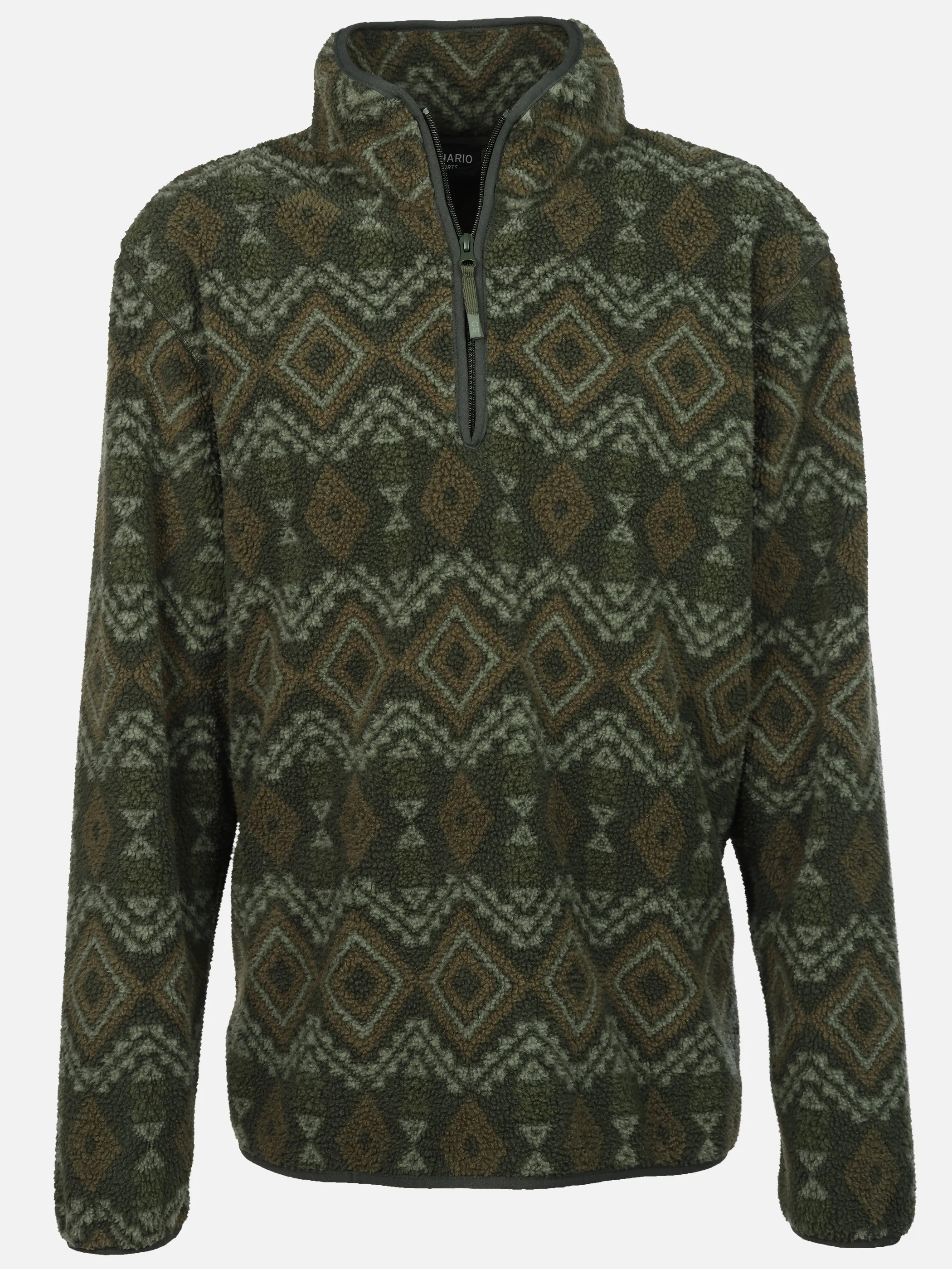 Grinario Sports Teddy Fleece Troyer, AOP Oliv 928826 19-0415TCX 1