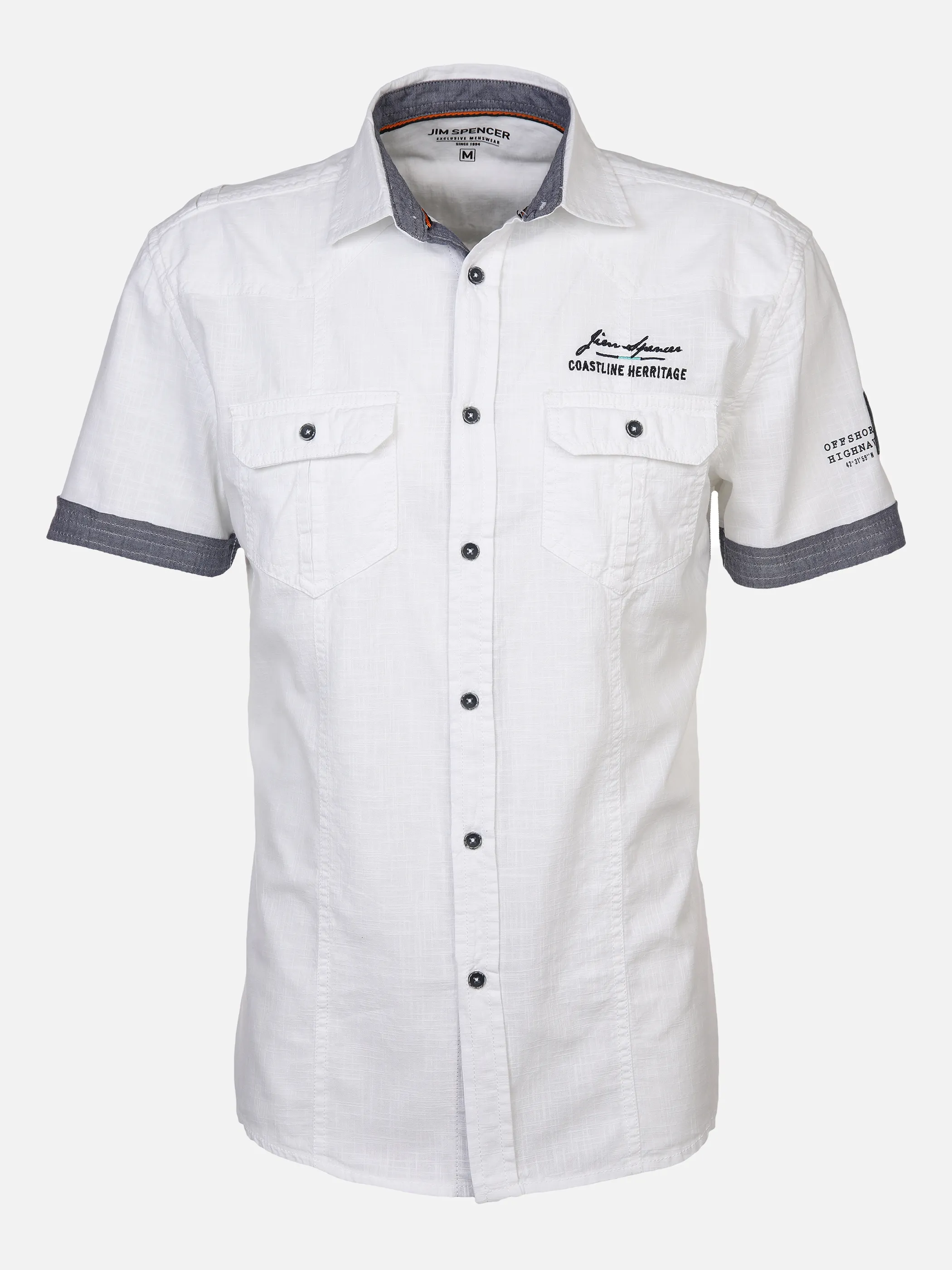 Jim Spencer He. Freizeithemd 1/2 Arm Weiß 873085 WHITE 1 Jim Spencer He. Freizeithemd 1/2 Arm Weiß 873085 WHITE 1