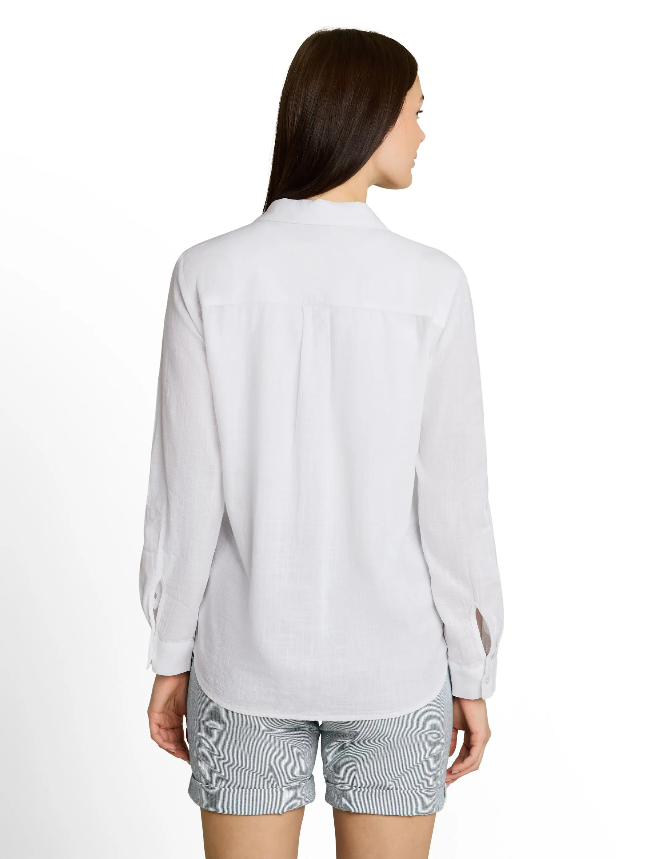 Tom Tailor 1035247 NOS blouse with slub structure Weiß 890586 20000 2